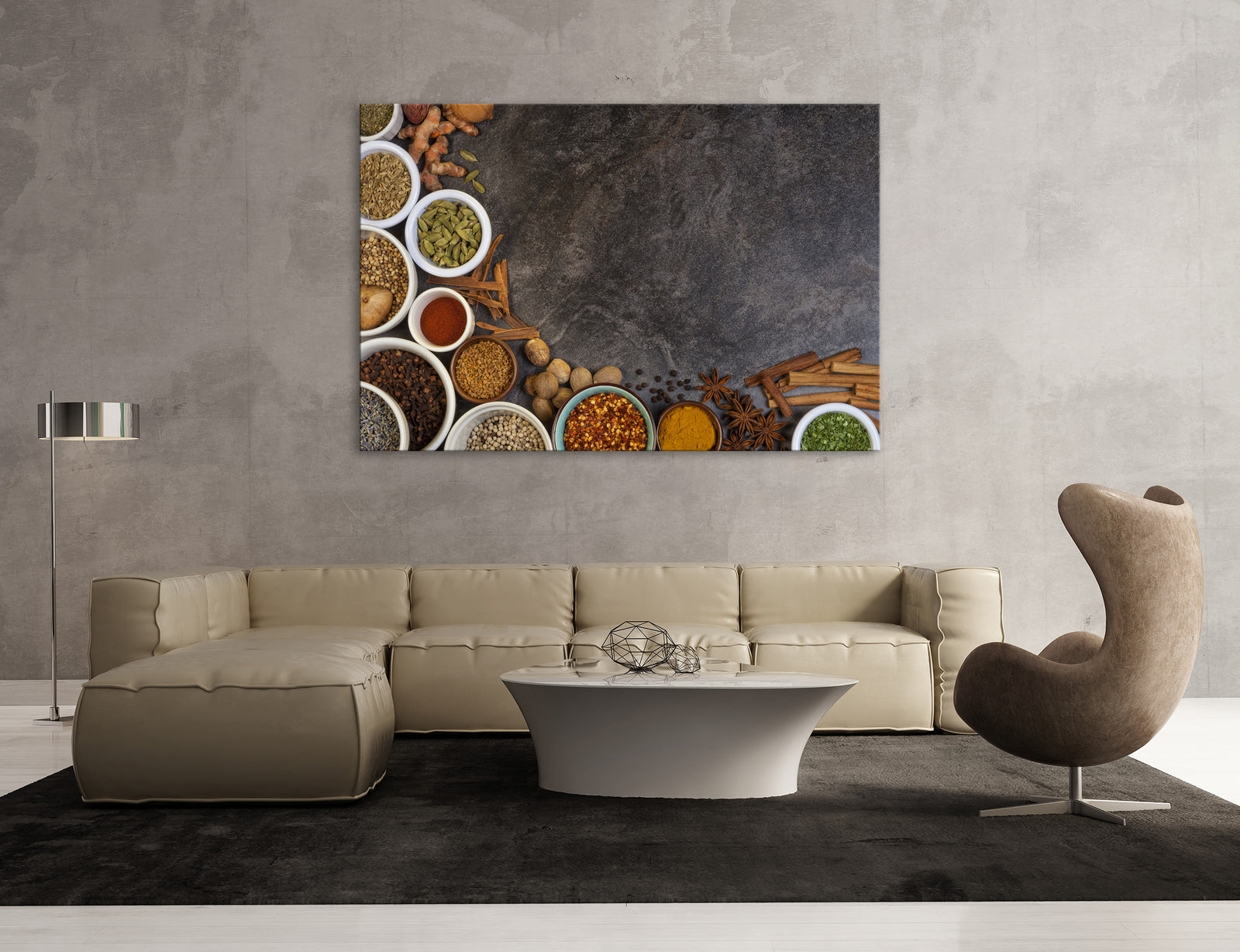 Abstract No. 036, shown framed in a room by day