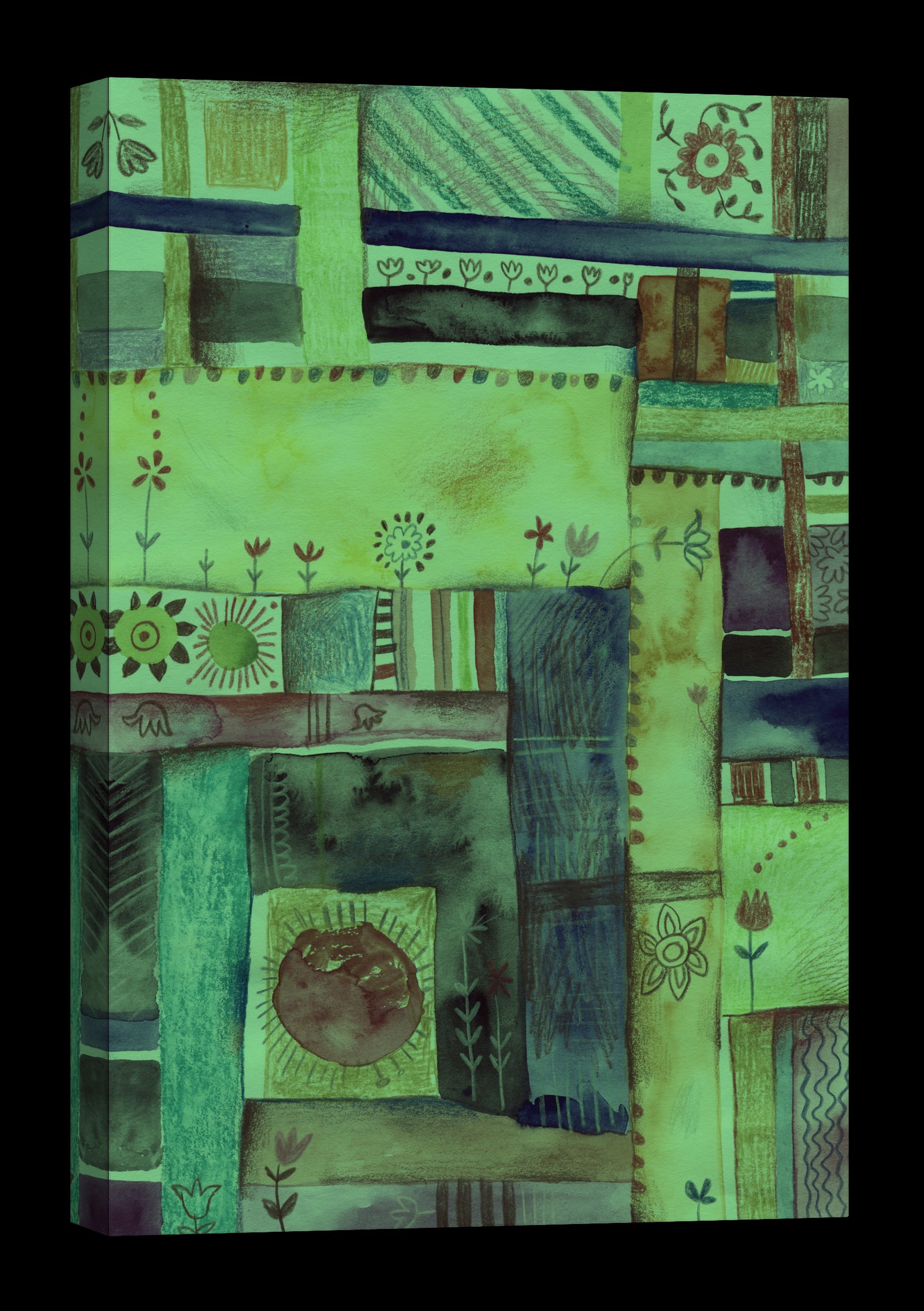 Abstract No. 038, glowing at night