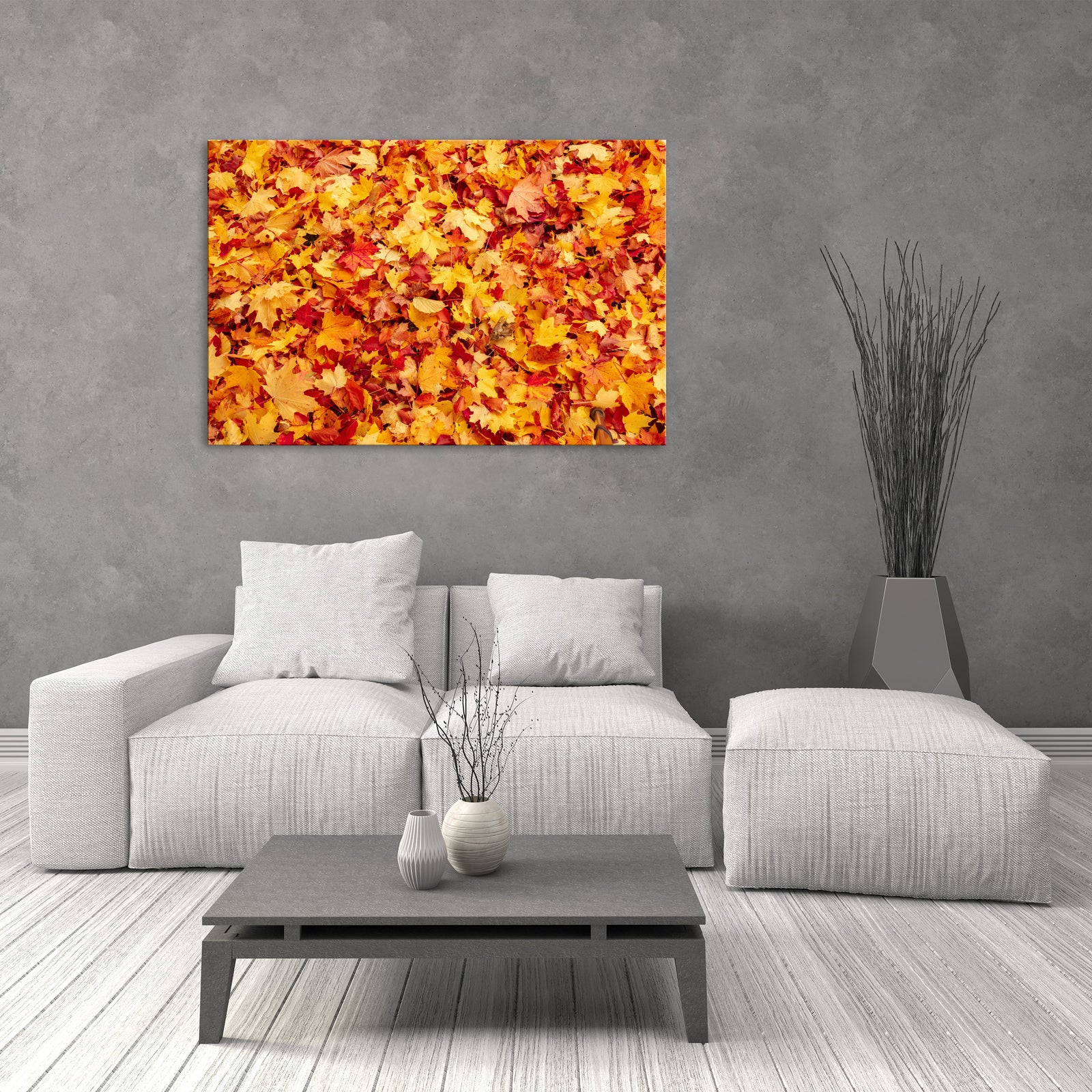 Abstract No. 043, shown framed in a room by day