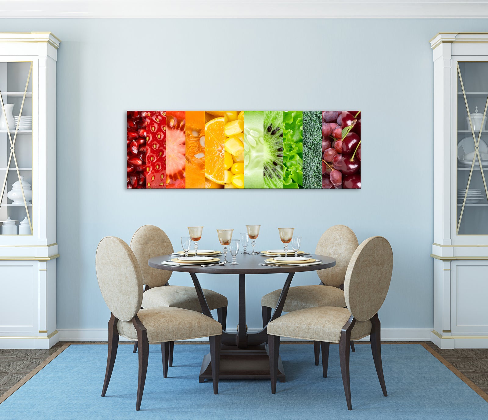 Abstract No. 056, shown framed in a room by day