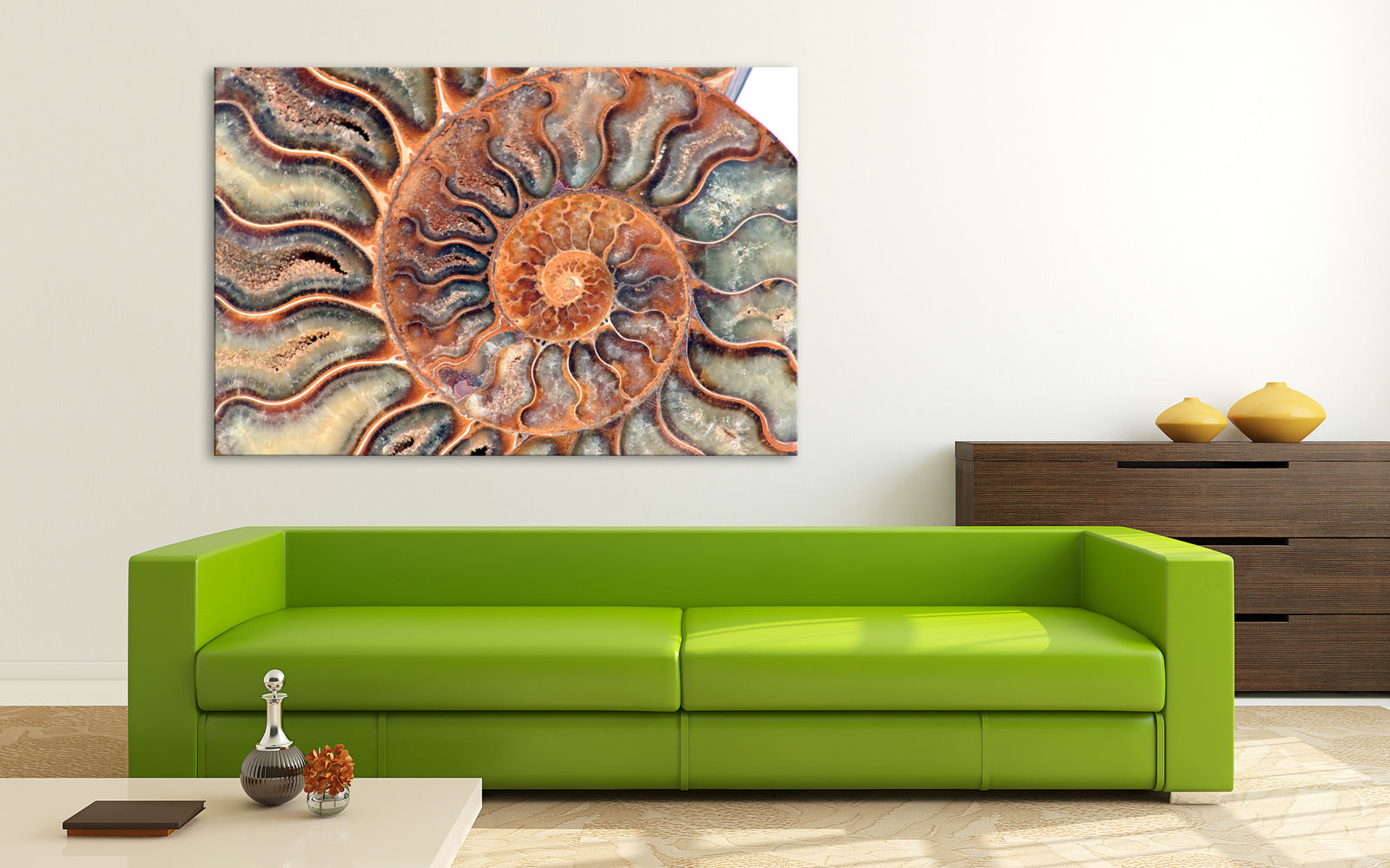 Abstract No. 088, shown framed in a room by day