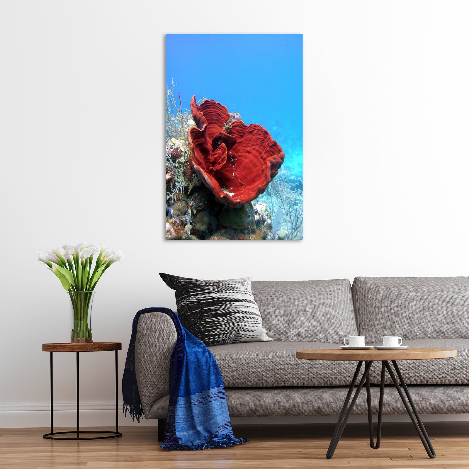 Abstract No. 108, shown framed in a room by day