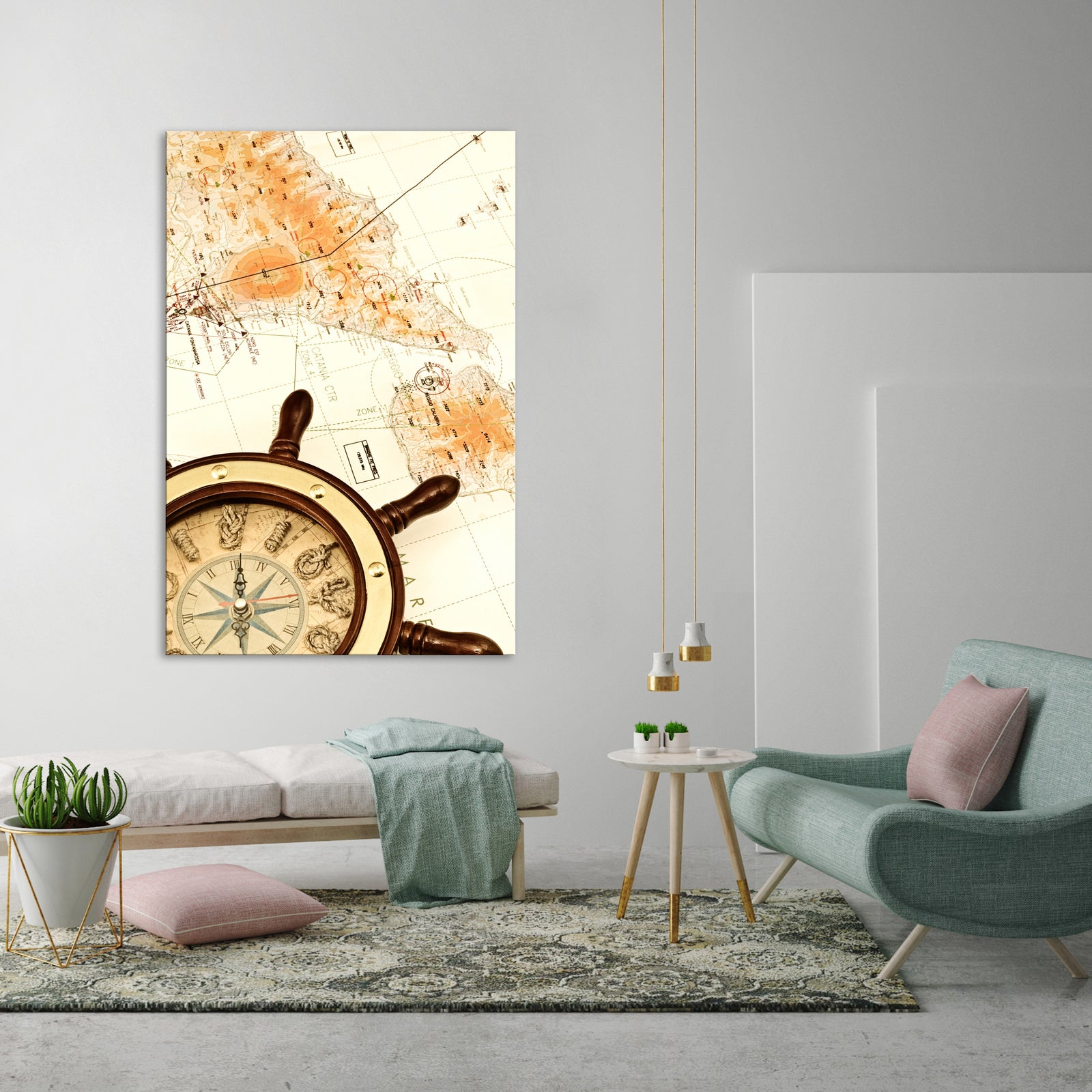 Abstract No. 122, shown framed in a room by day