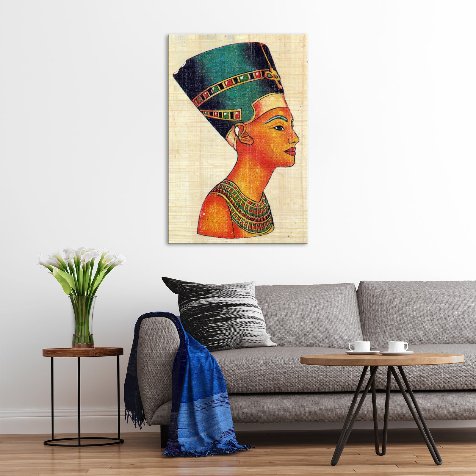 Abstract No. 124, shown framed in a room by day