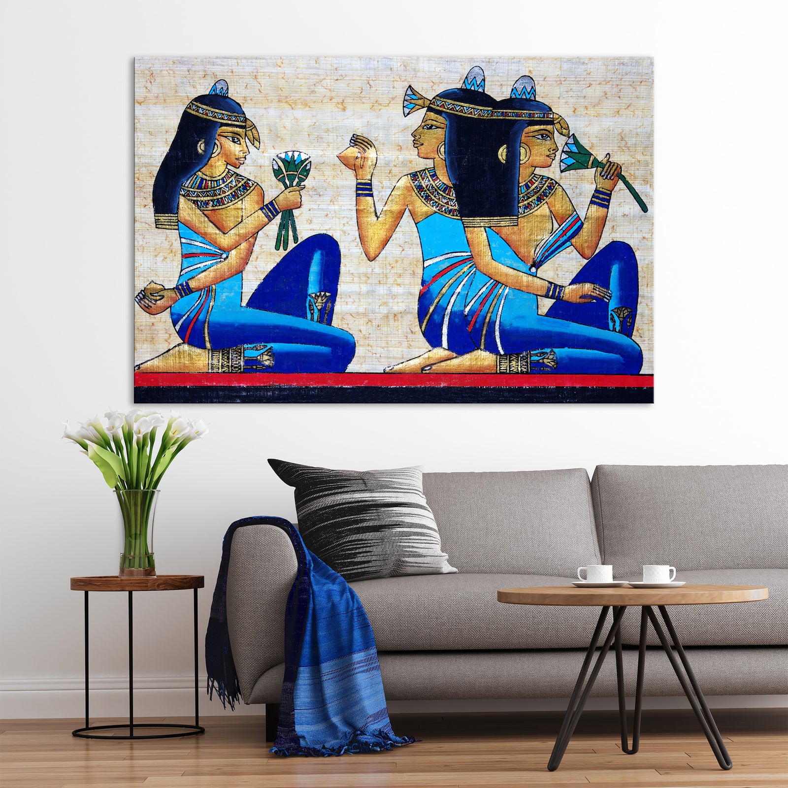 Abstract No. 129, shown framed in a room by day