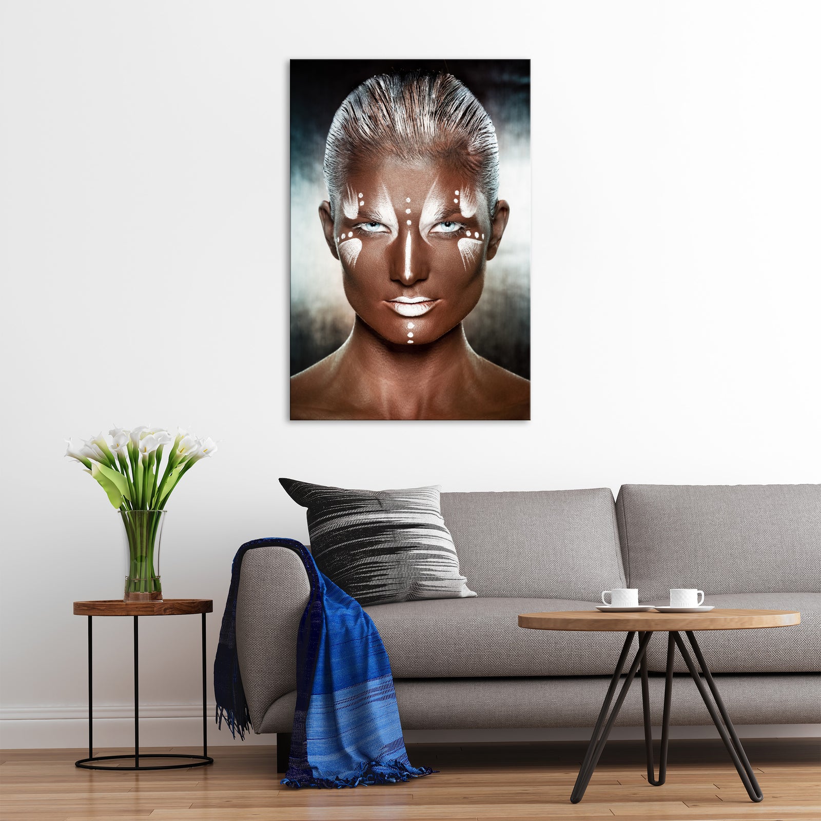 Abstract No. 140, shown framed in a room by day