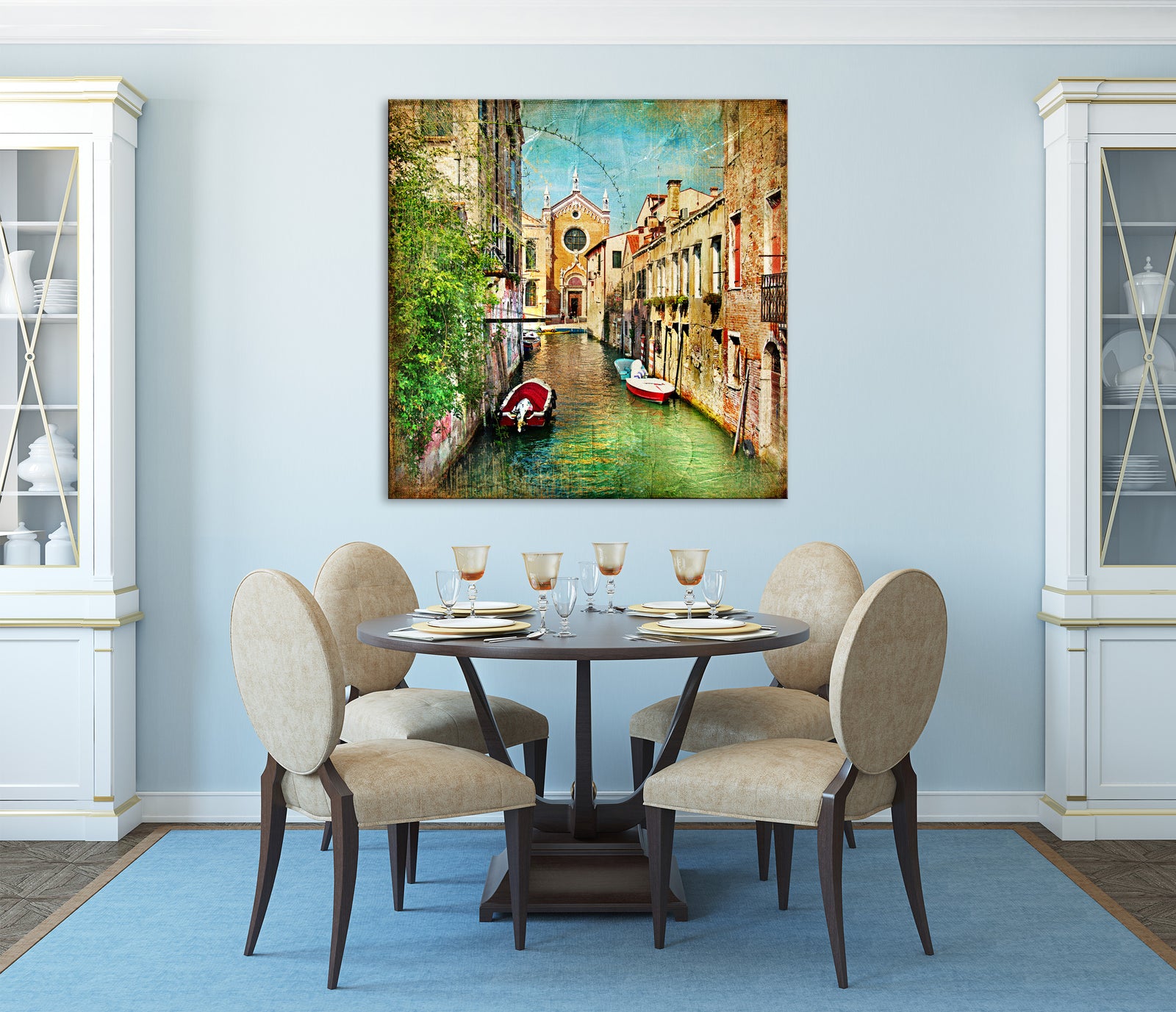 Abstract No. 152, shown framed in a room by day