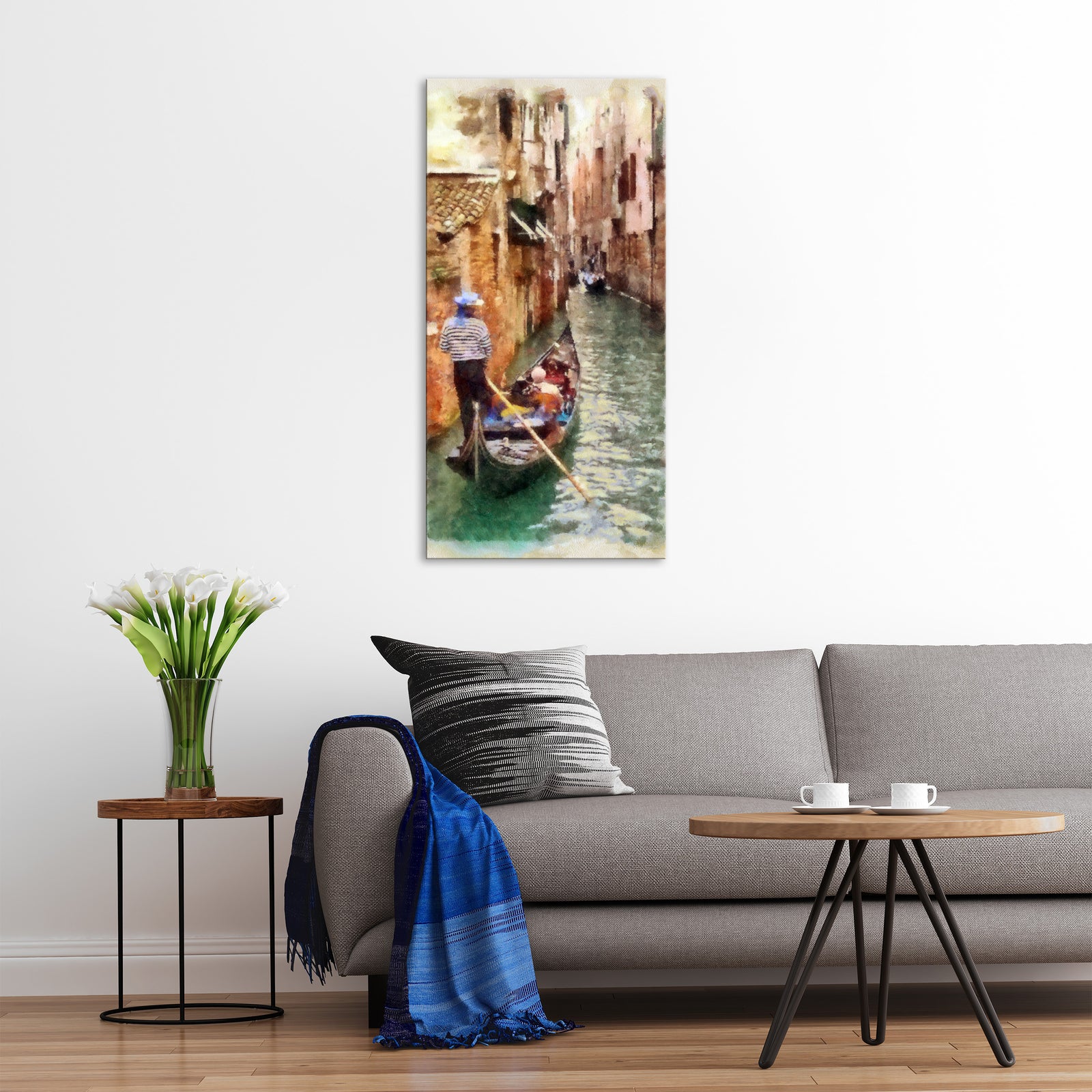 Abstract No. 159, shown framed in a room by day