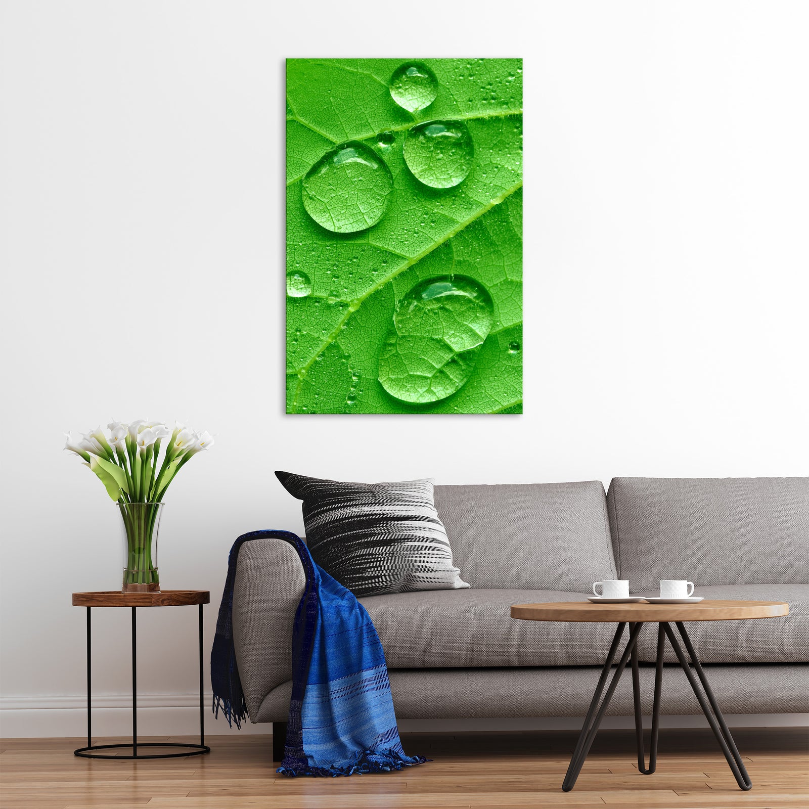 Abstract No. 177, shown framed in a room by day