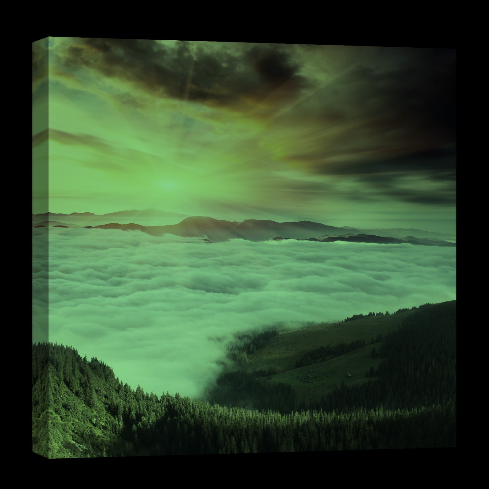 Landscapes No. 004, glowing at night