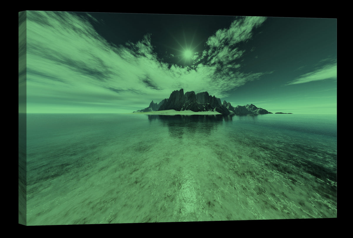Landscapes No. 006, glowing at night