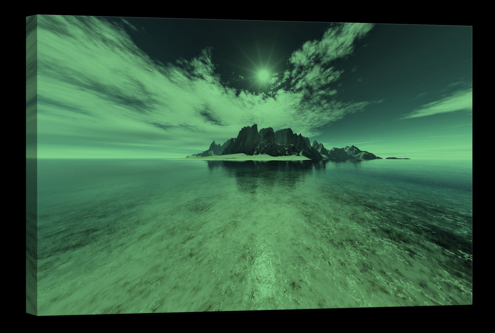 Landscapes No. 006, glowing at night