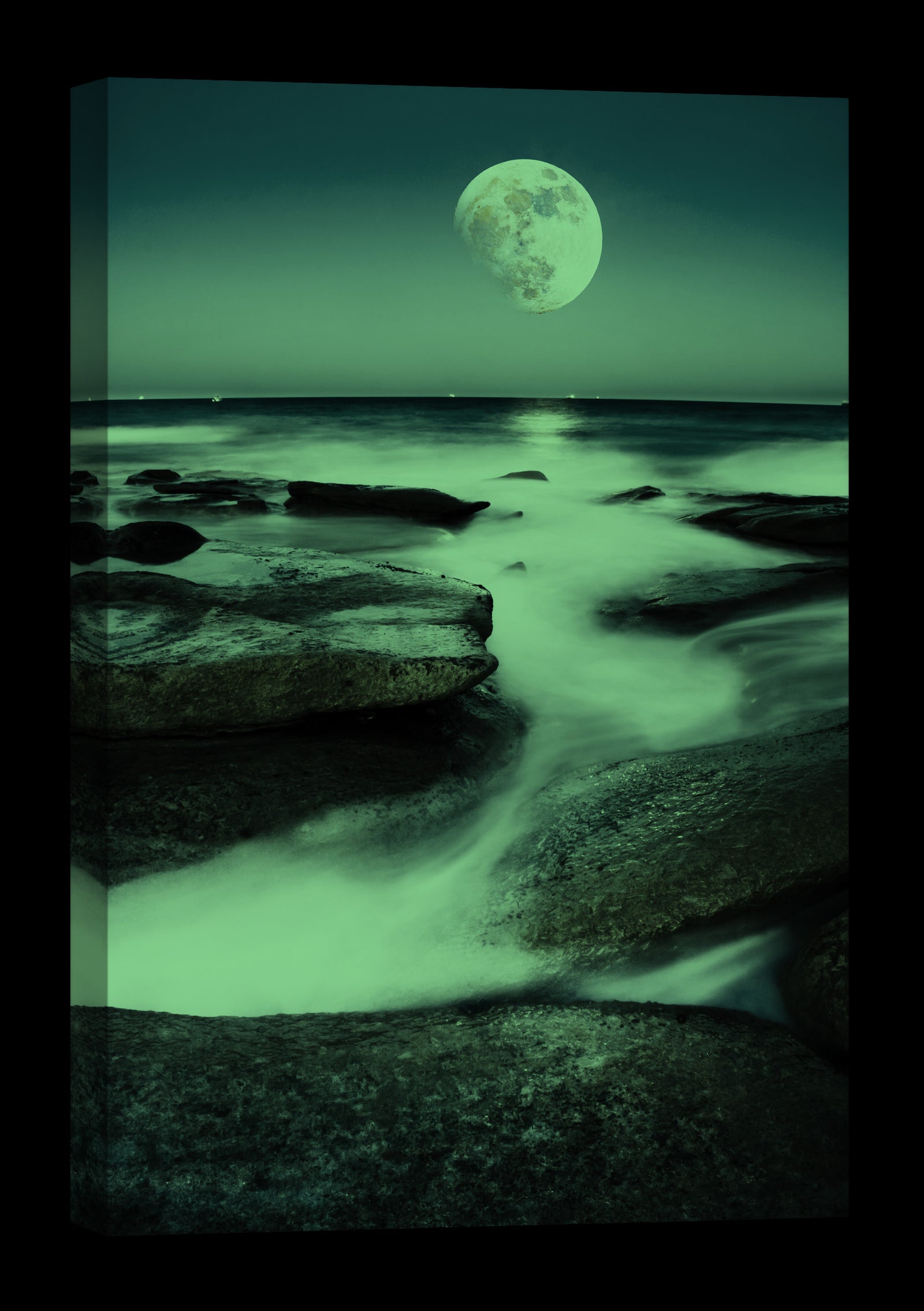 Landscapes No. 013, glowing at night