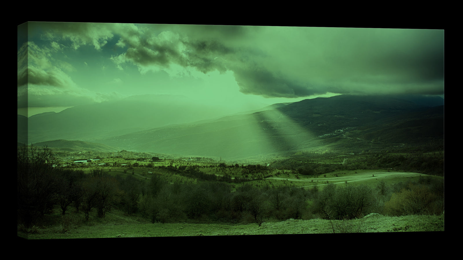 Landscapes No. 014, glowing at night