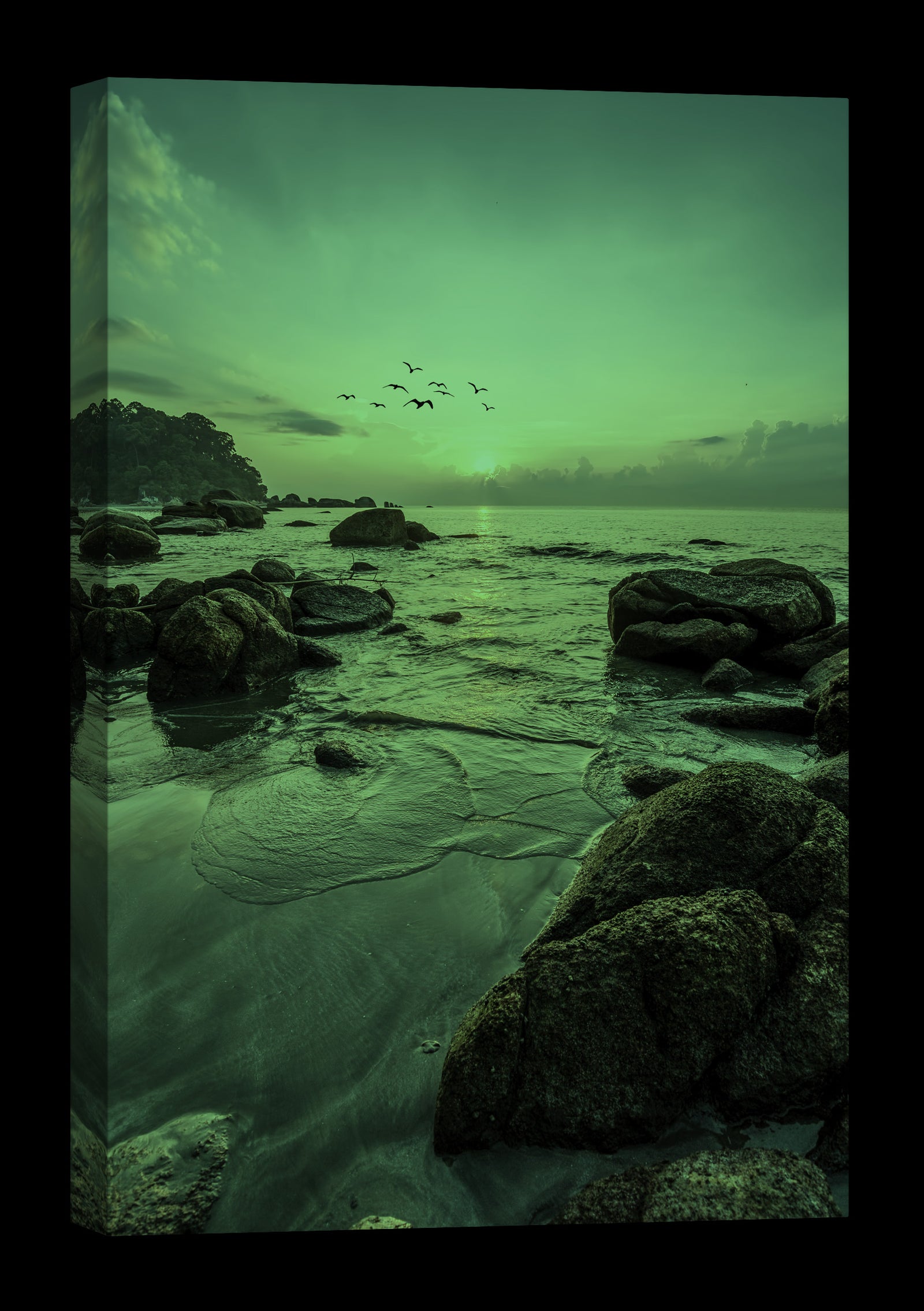 Landscapes No. 015, glowing at night