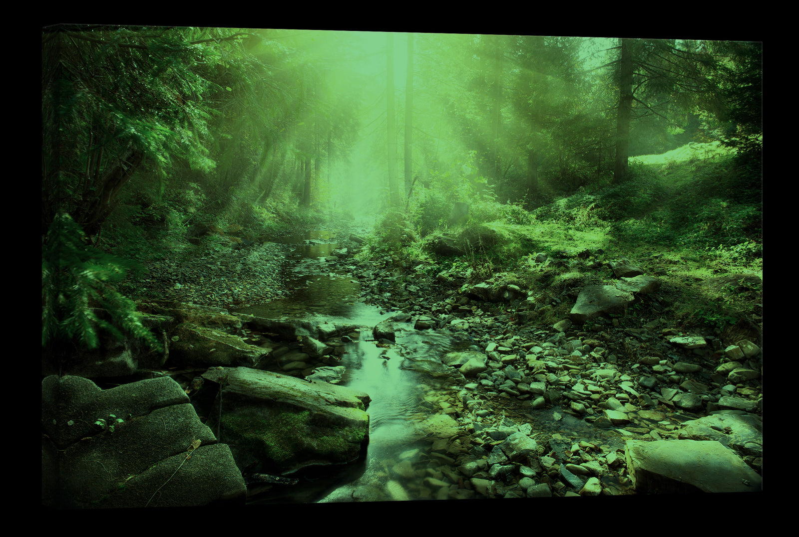 Landscapes No. 017, glowing at night