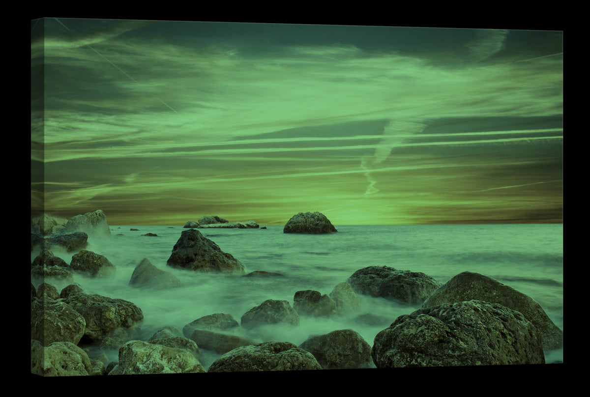 Landscapes No. 019, glowing at night