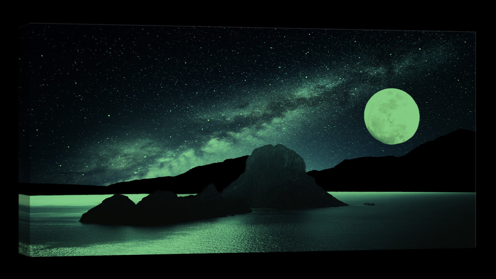 Landscapes No. 023, glowing at night