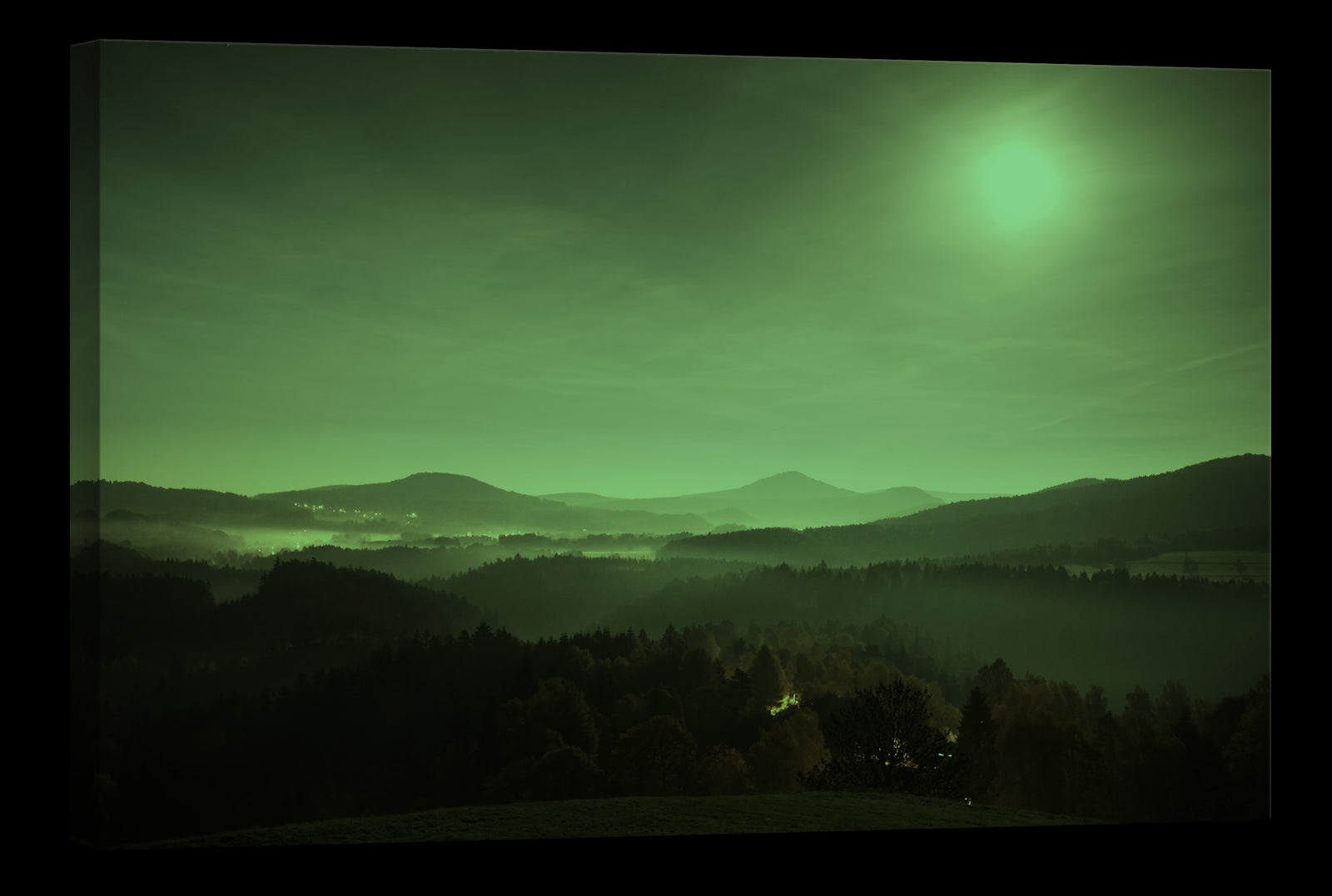 Landscapes No. 035, glowing at night