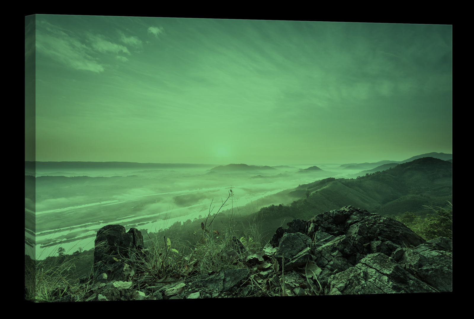 Landscapes No. 036, glowing at night