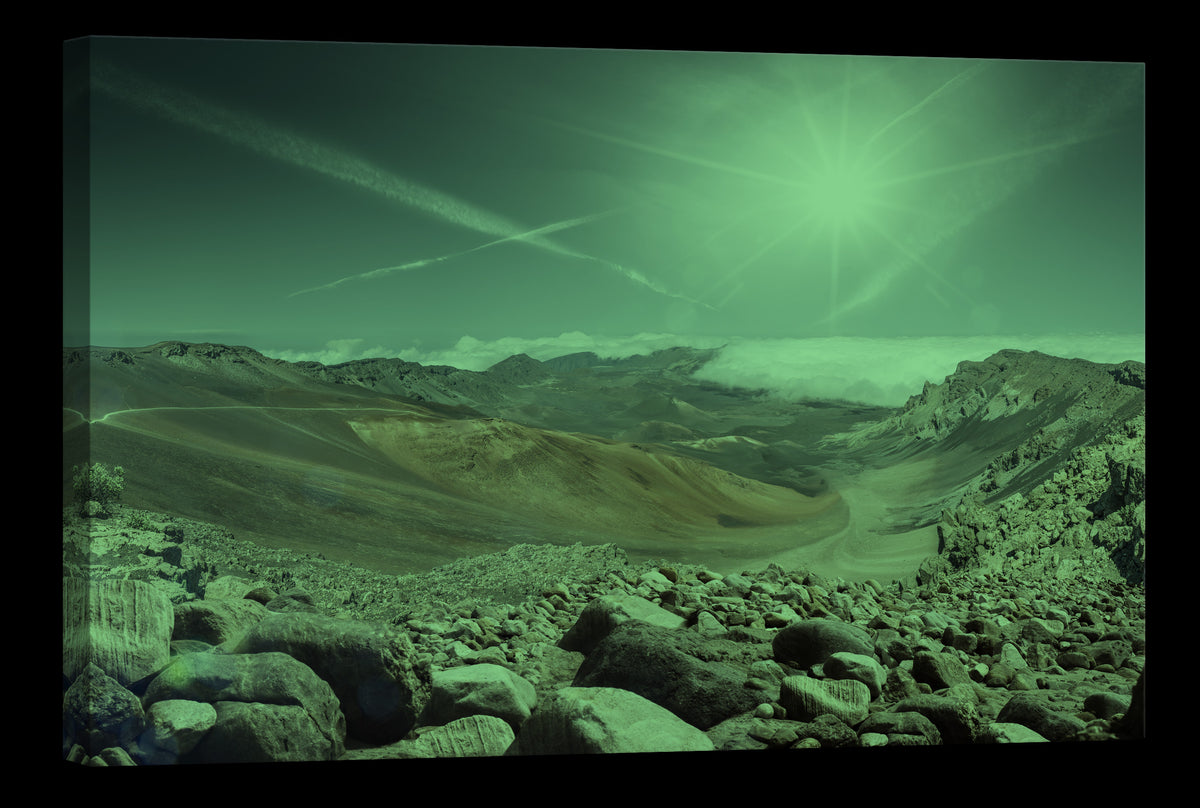 Landscapes No. 038, glowing at night
