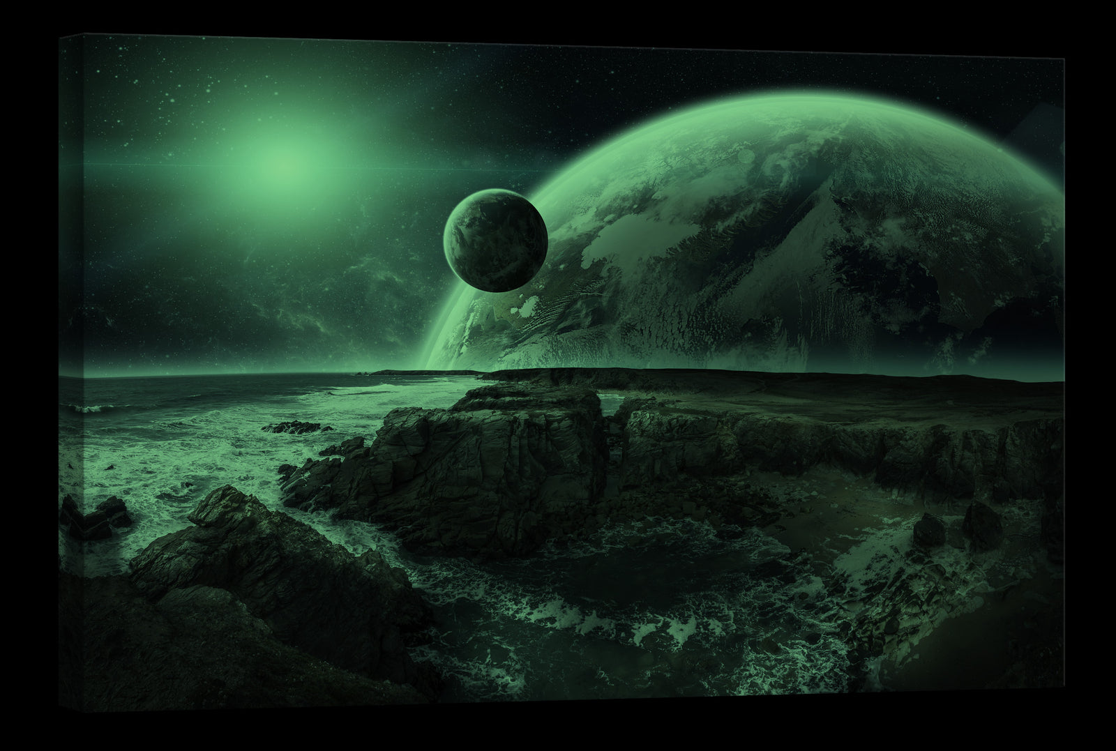 Landscapes No. 039, glowing at night
