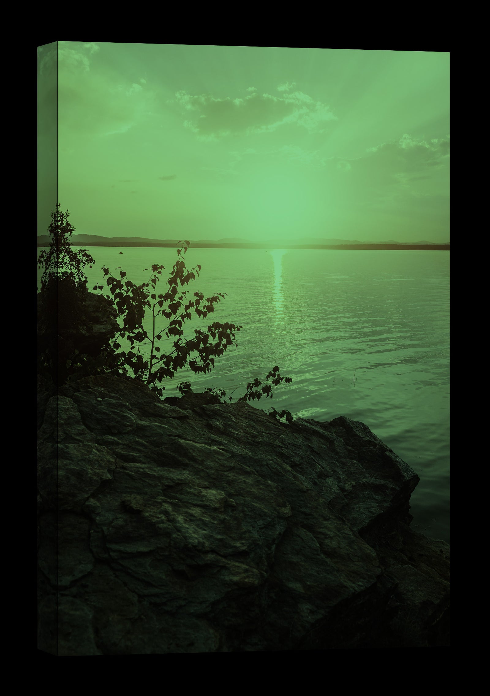 Landscapes No. 044, glowing at night