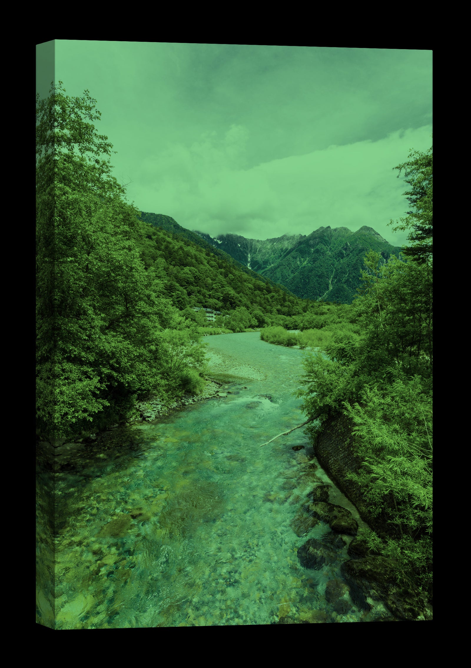 Landscapes No. 050, glowing at night