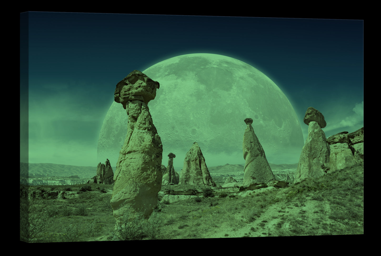 Landscapes No. 051, glowing at night