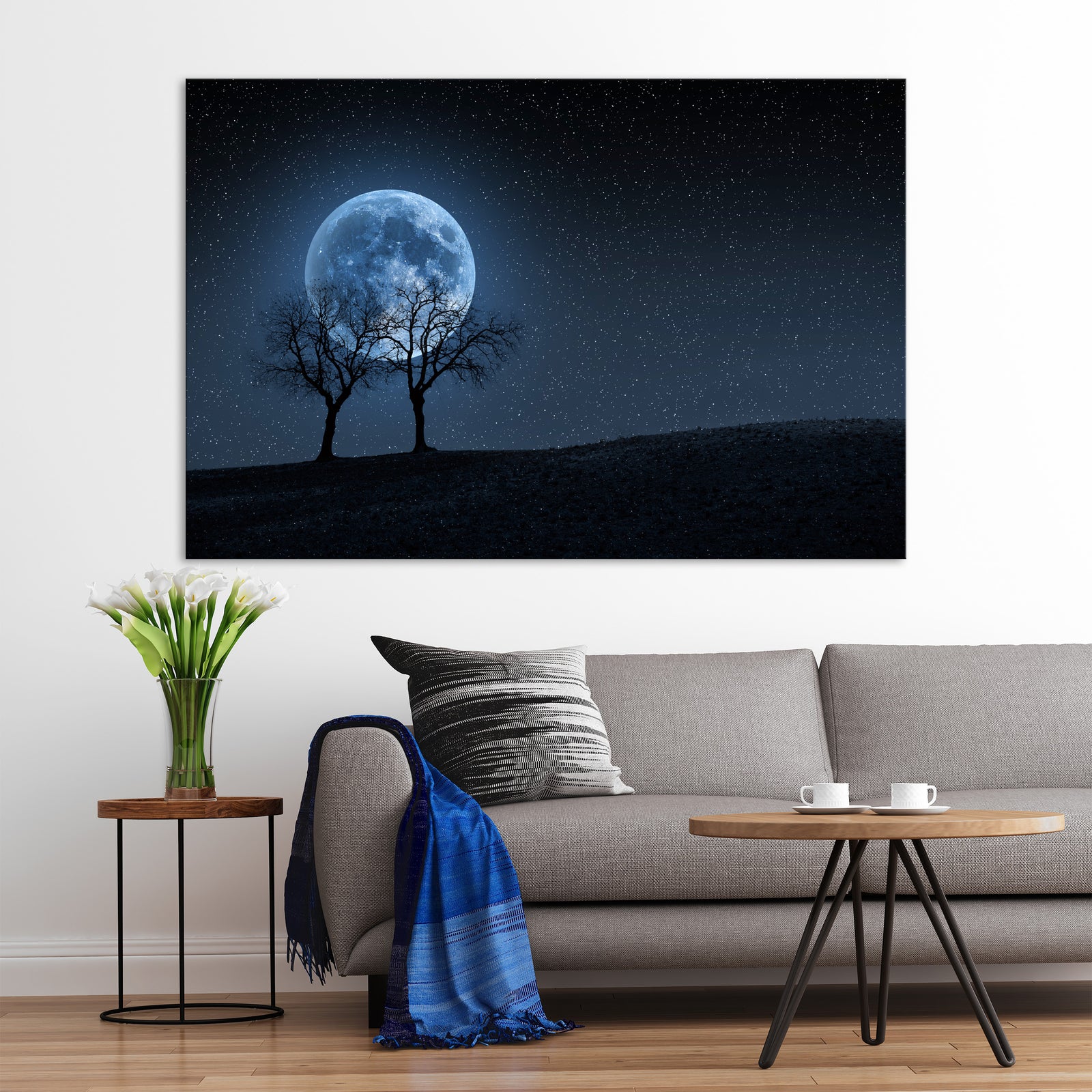 Landscapes No. 053, shown framed in a room by day