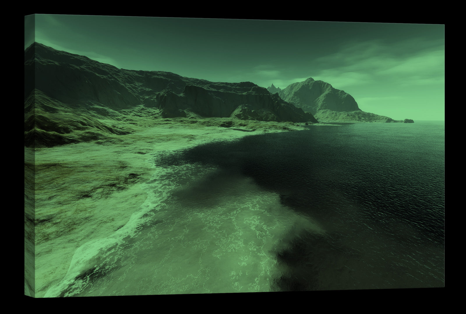 Landscapes No. 055, glowing at night