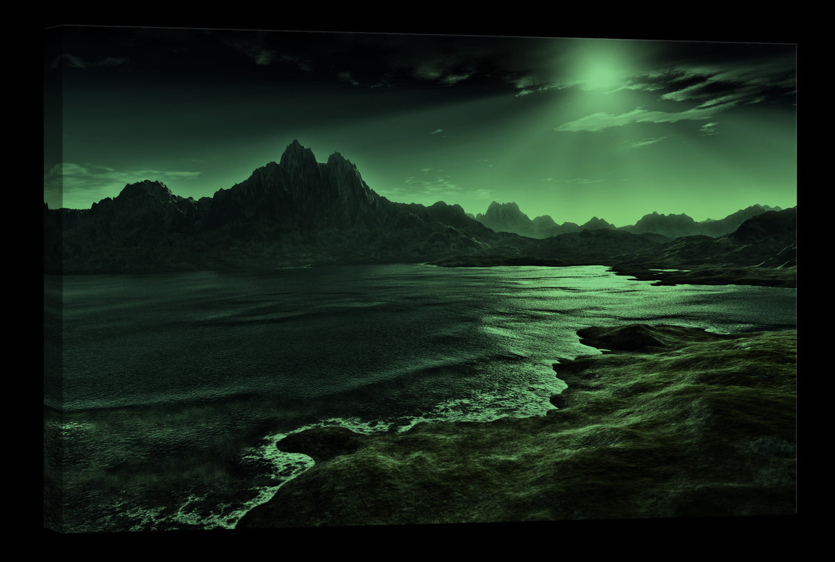Landscapes No. 057, glowing at night
