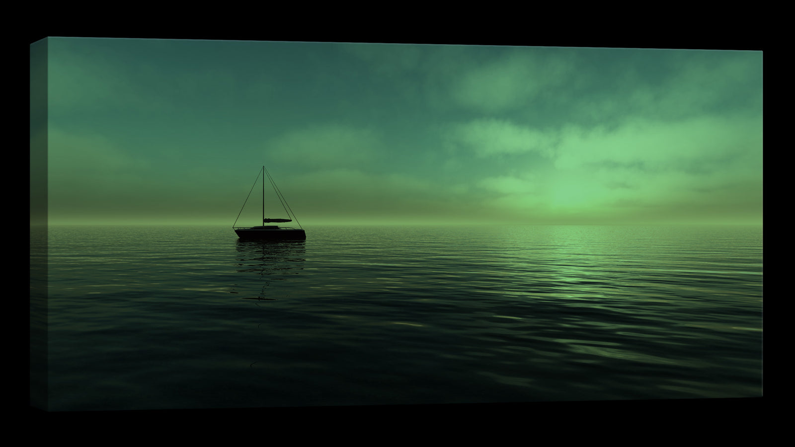 Landscapes No. 059, glowing at night