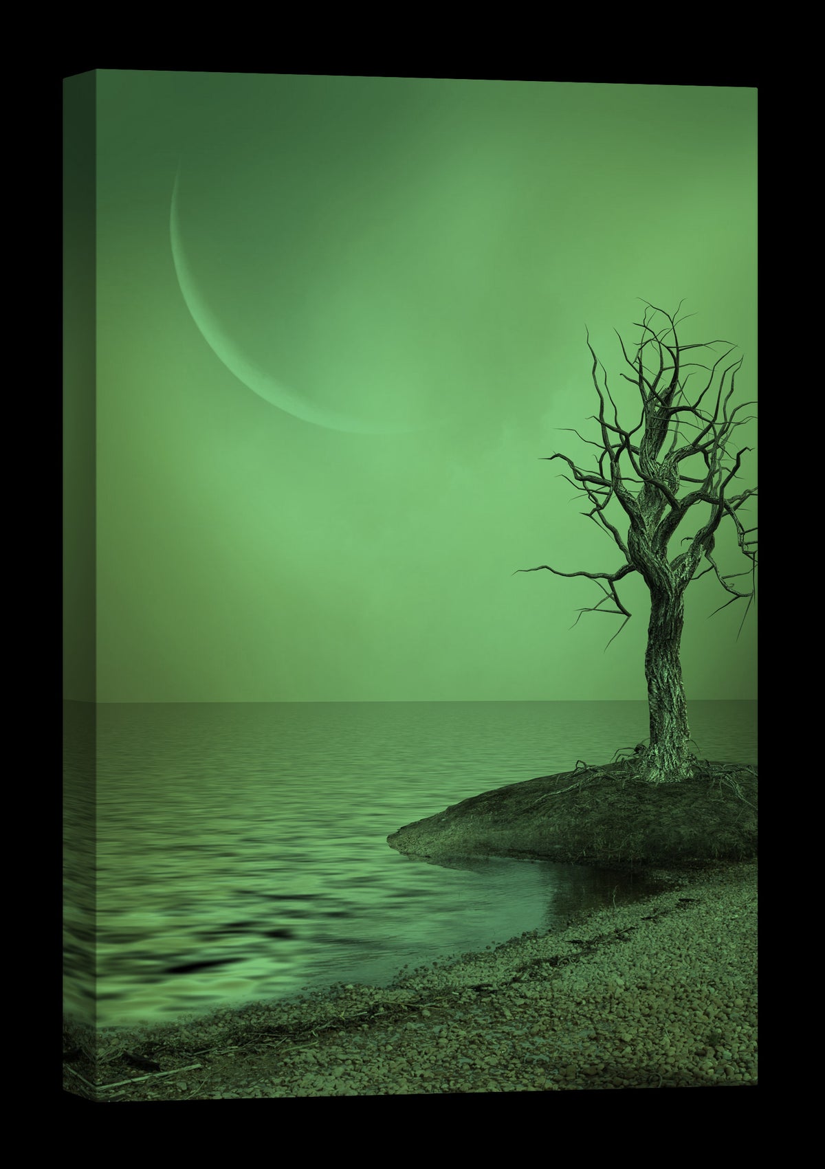 Landscapes No. 061, glowing at night