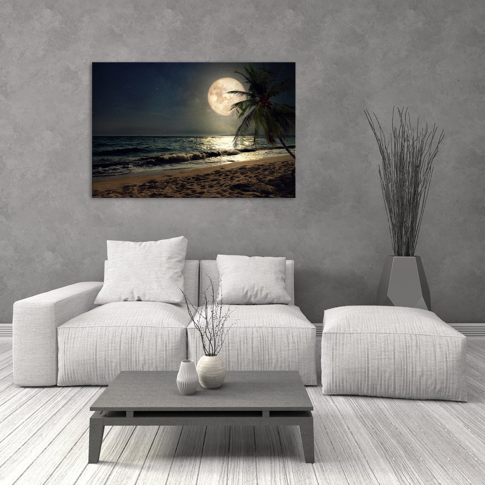 Landscapes No. 062, shown framed in a room by day