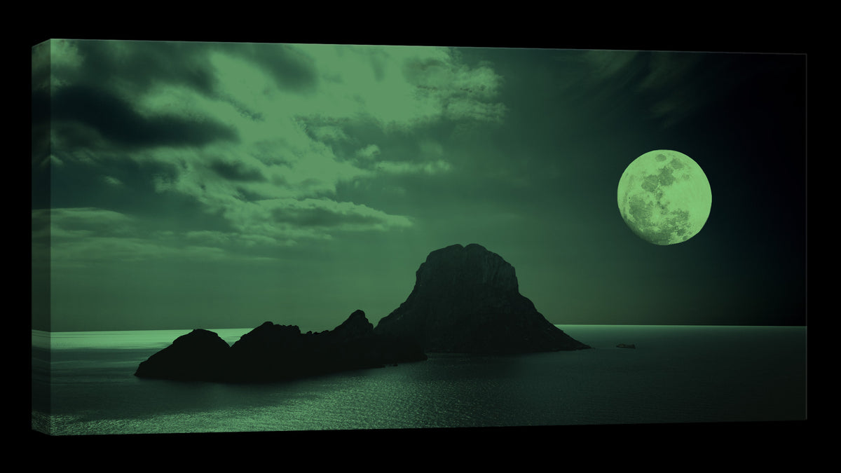 Landscapes No. 064, glowing at night