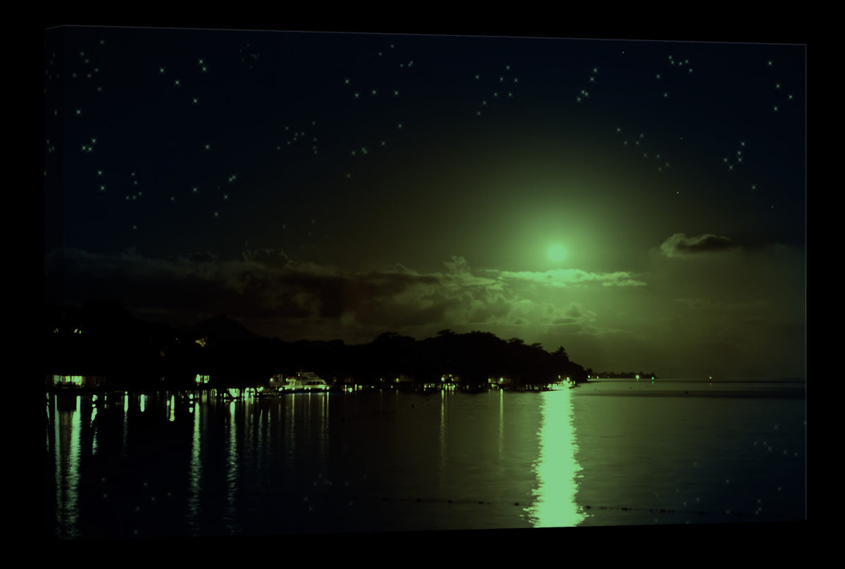 Landscapes No. 065, glowing at night