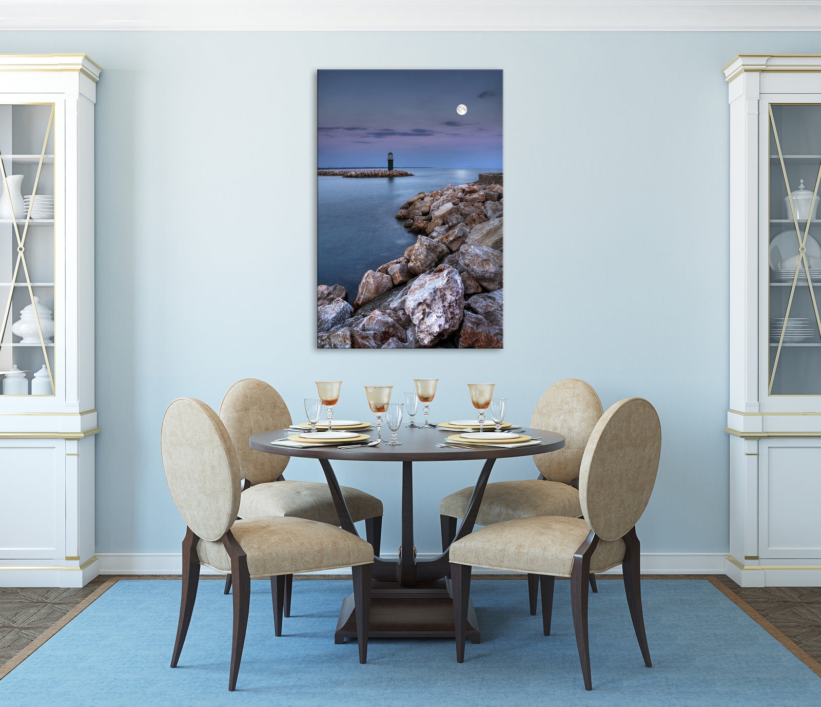 Landscapes No. 066, shown framed in a room by day