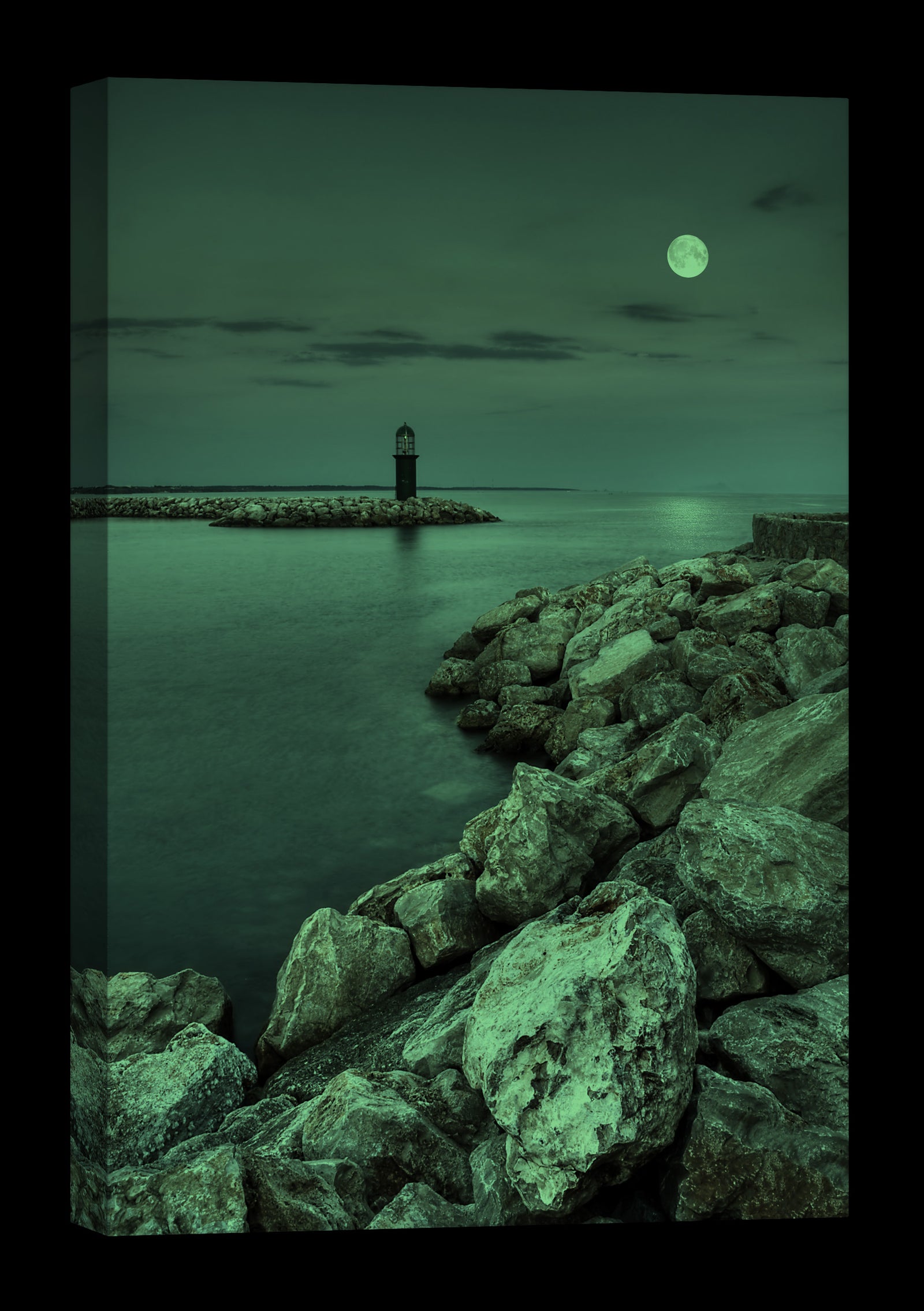 Landscapes No. 066, glowing at night