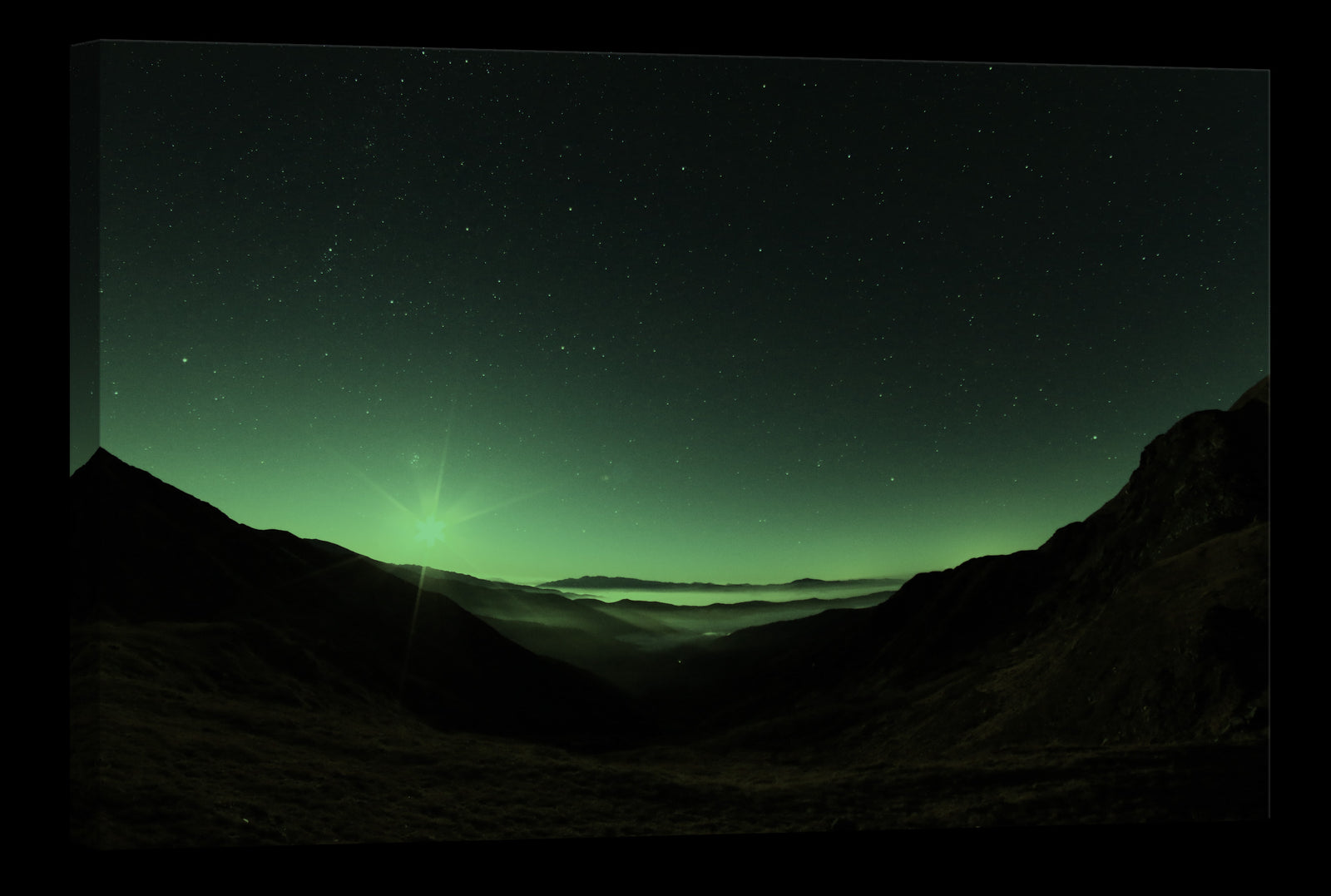 Landscapes No. 067, glowing at night