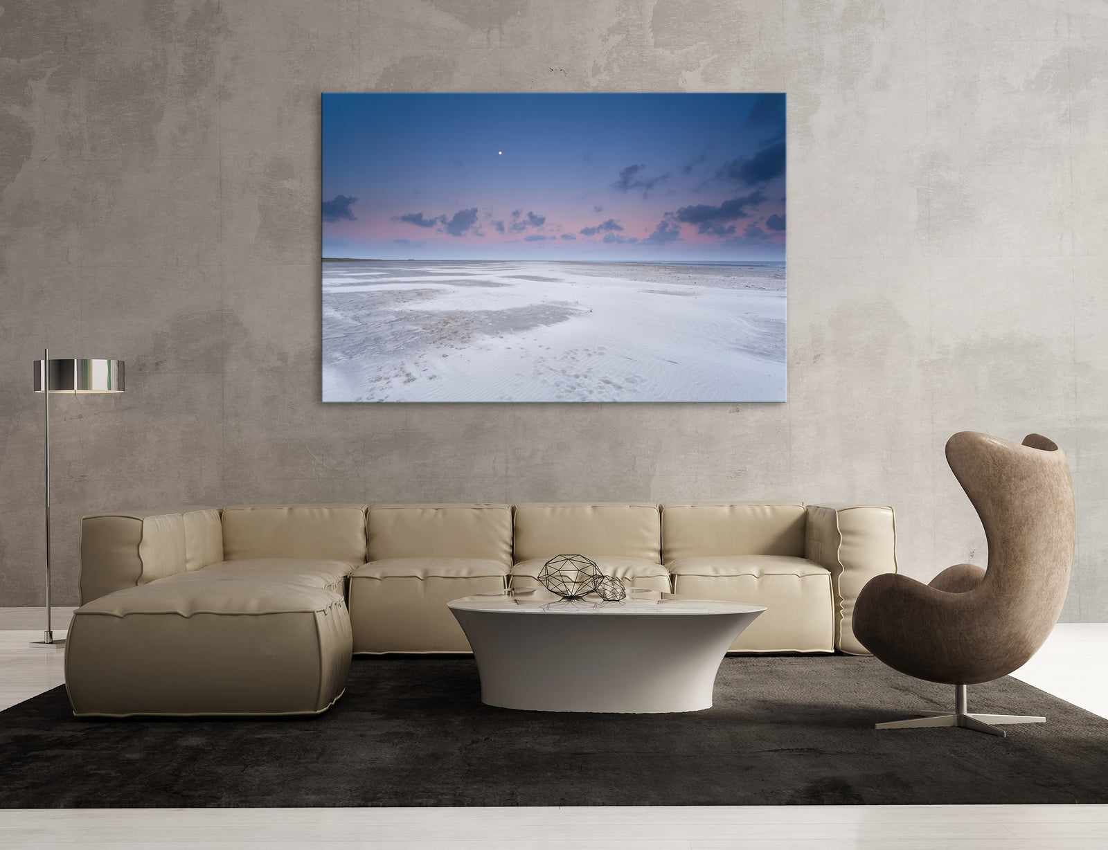Landscapes No. 069, shown framed in a room by day