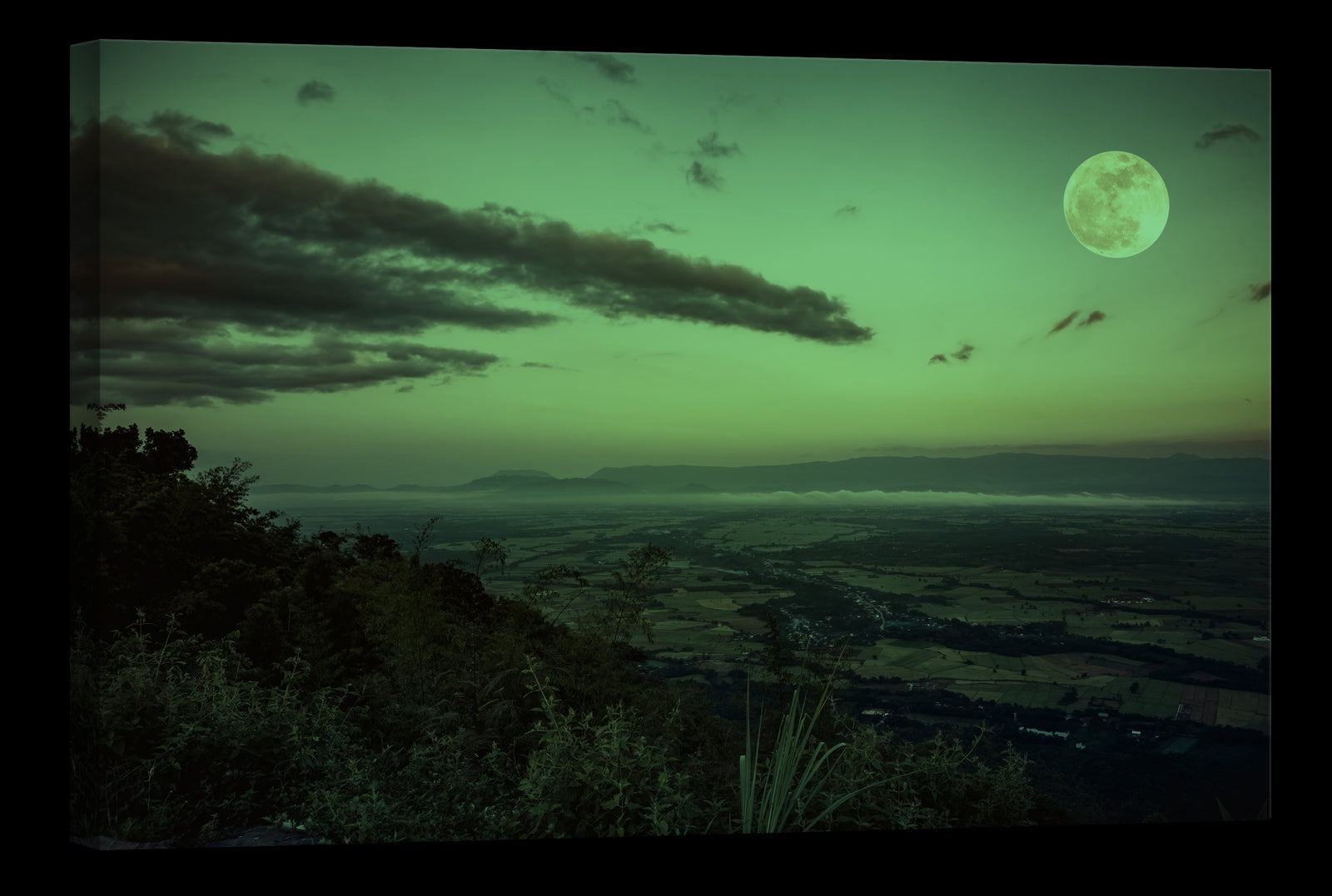 Landscapes No. 071, glowing at night