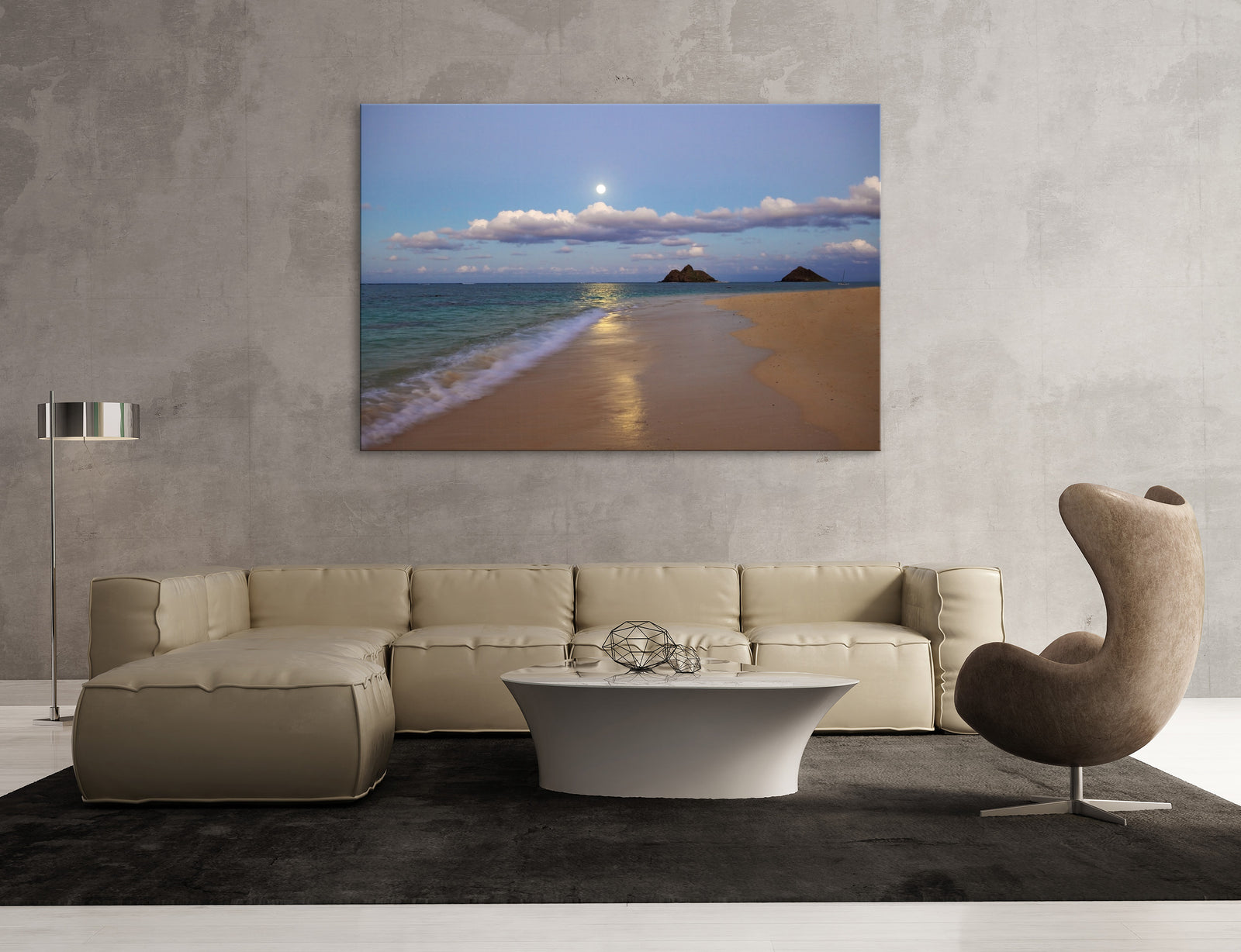 Landscapes No. 072, shown framed in a room by day