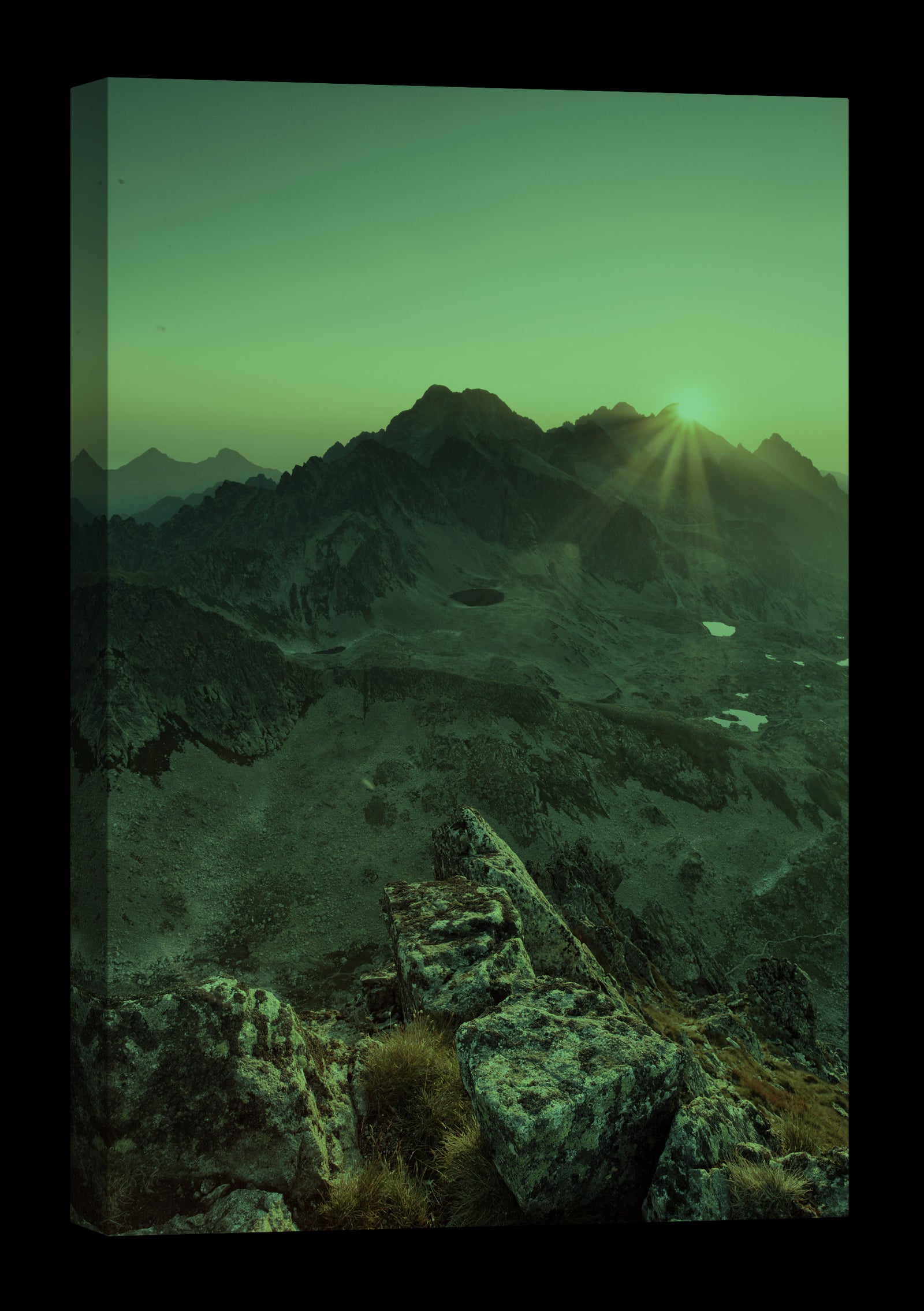 Landscapes No. 074, glowing at night