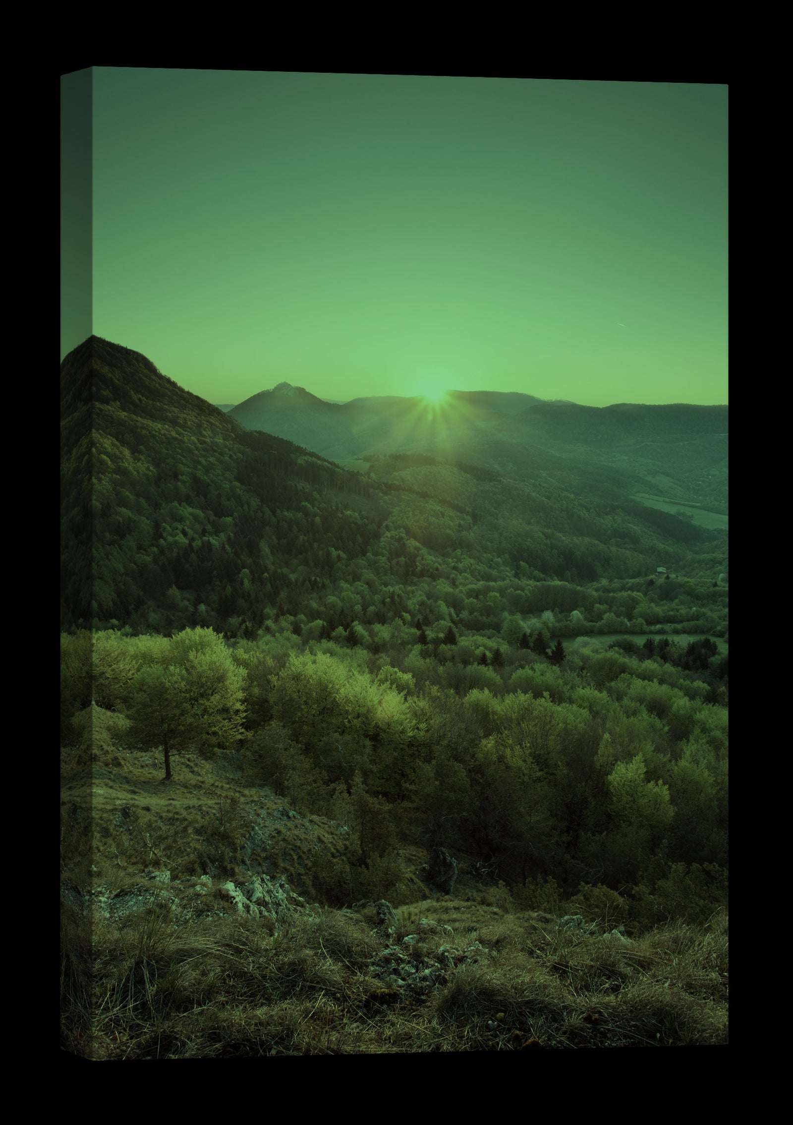 Landscapes No. 075, glowing at night