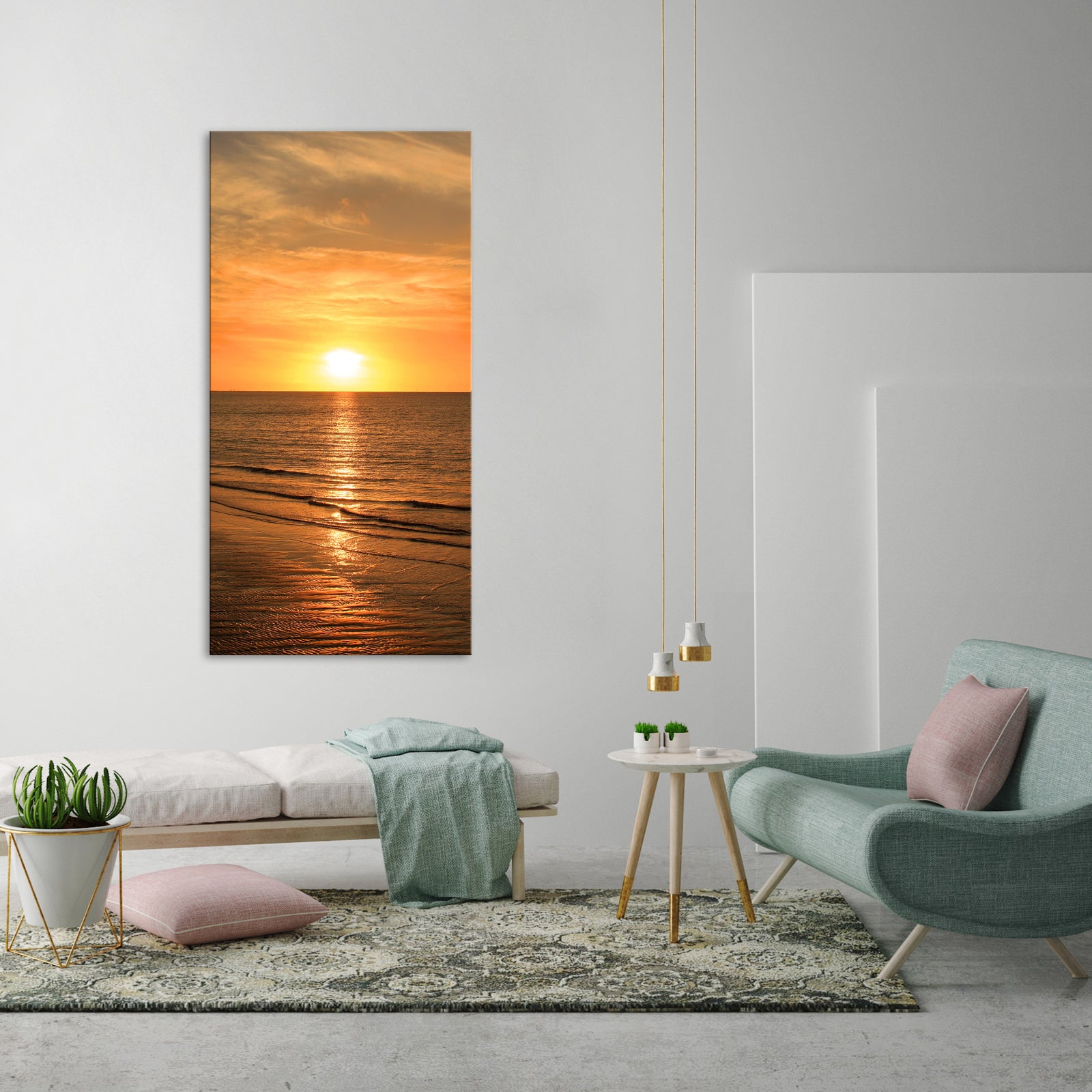 Landscapes No. 083, shown framed in a room by day