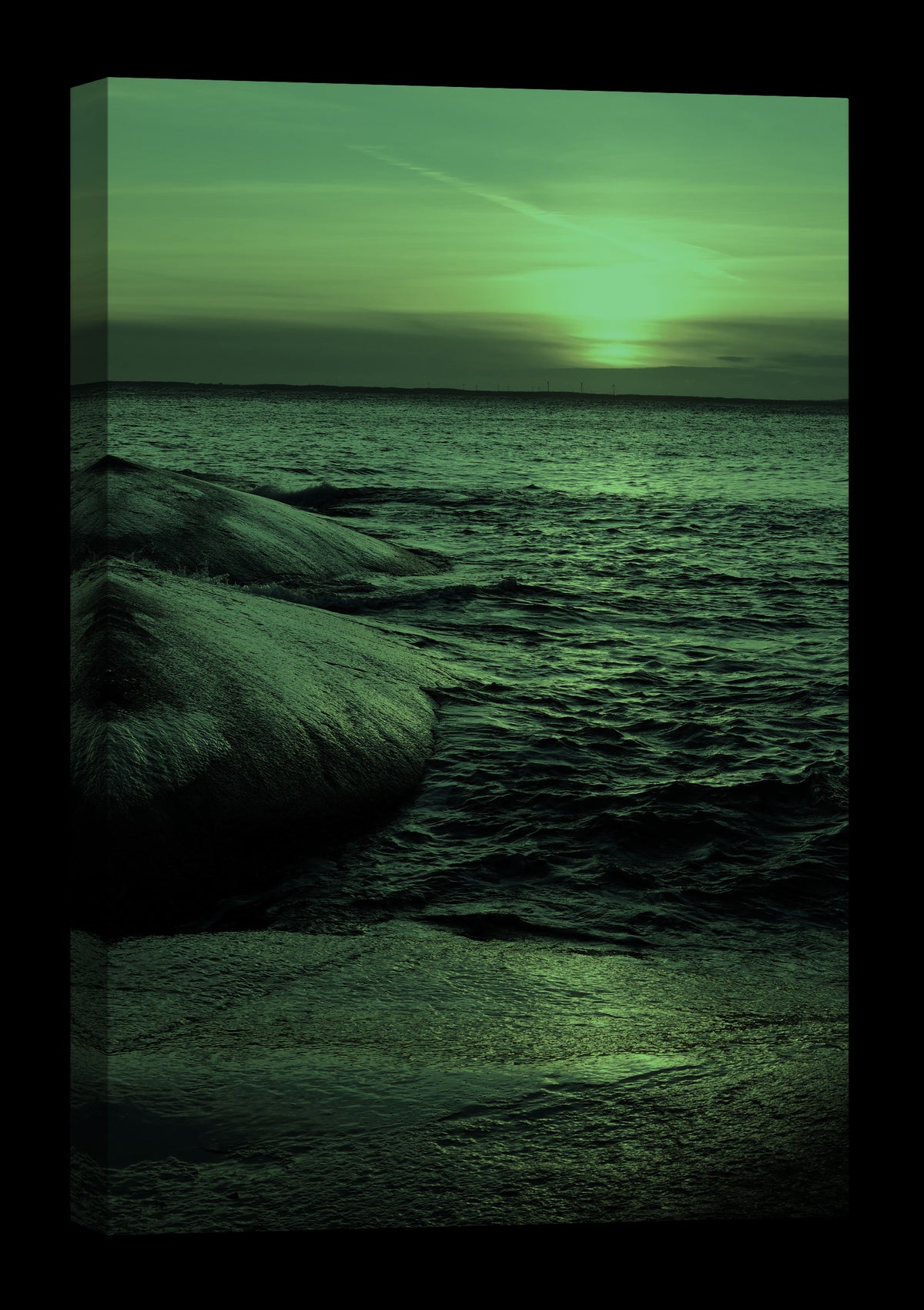 Landscapes No. 084, glowing at night