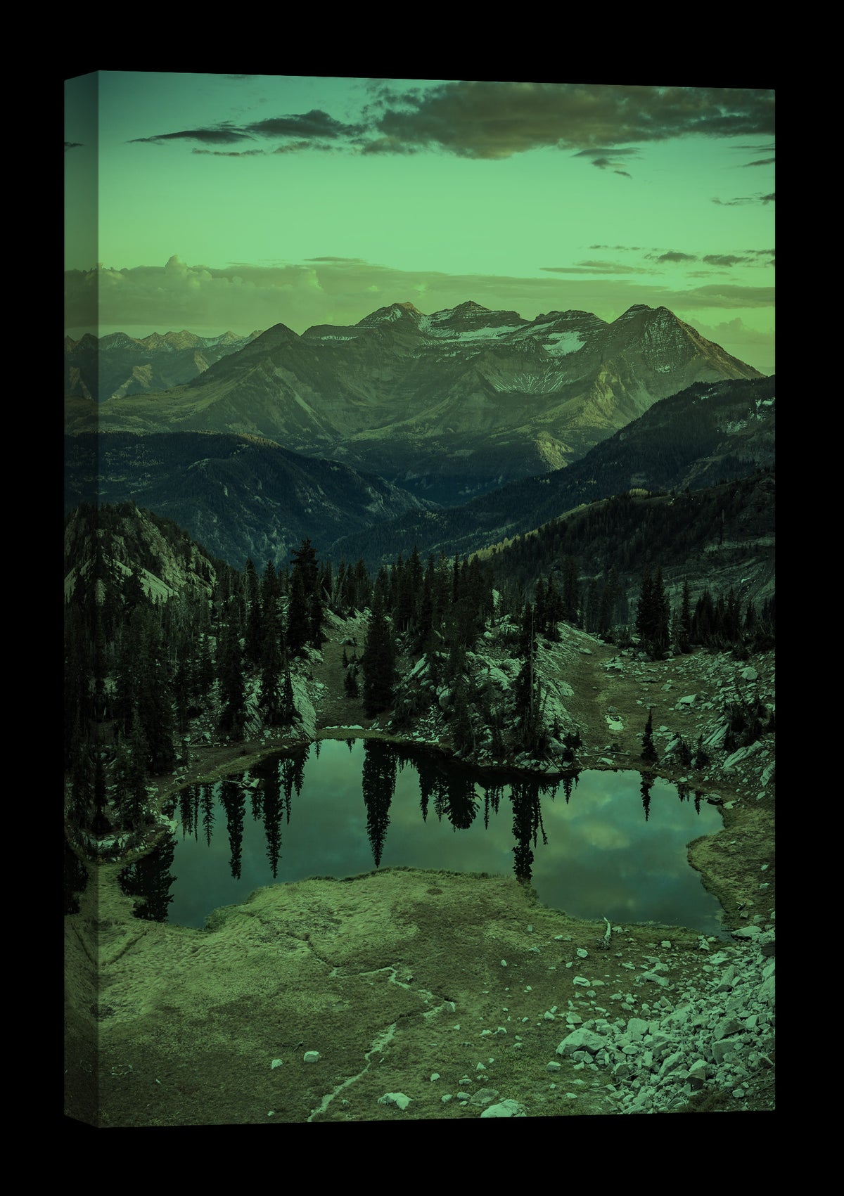 Landscapes No. 089, glowing at night