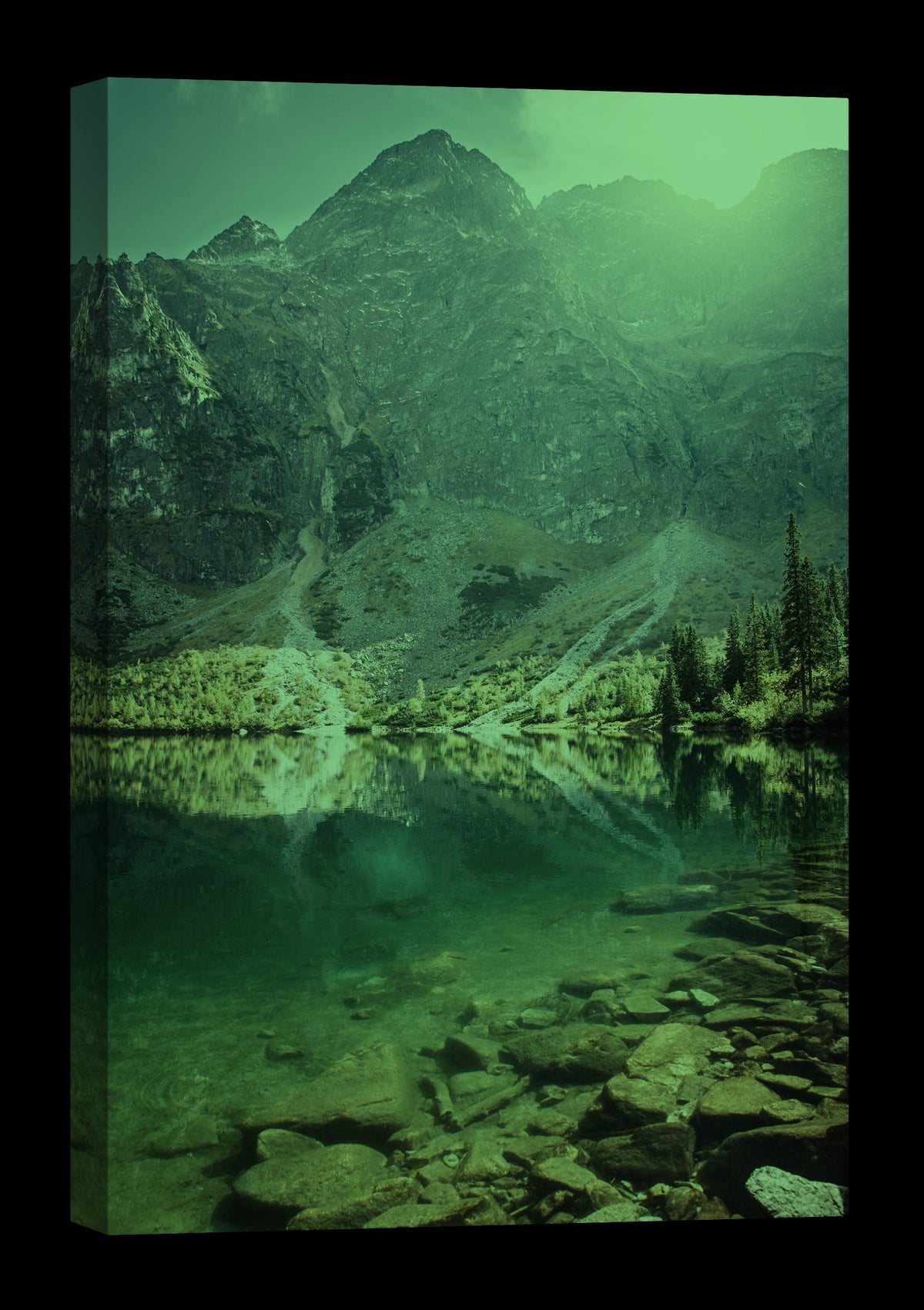 Landscapes No. 090, glowing at night
