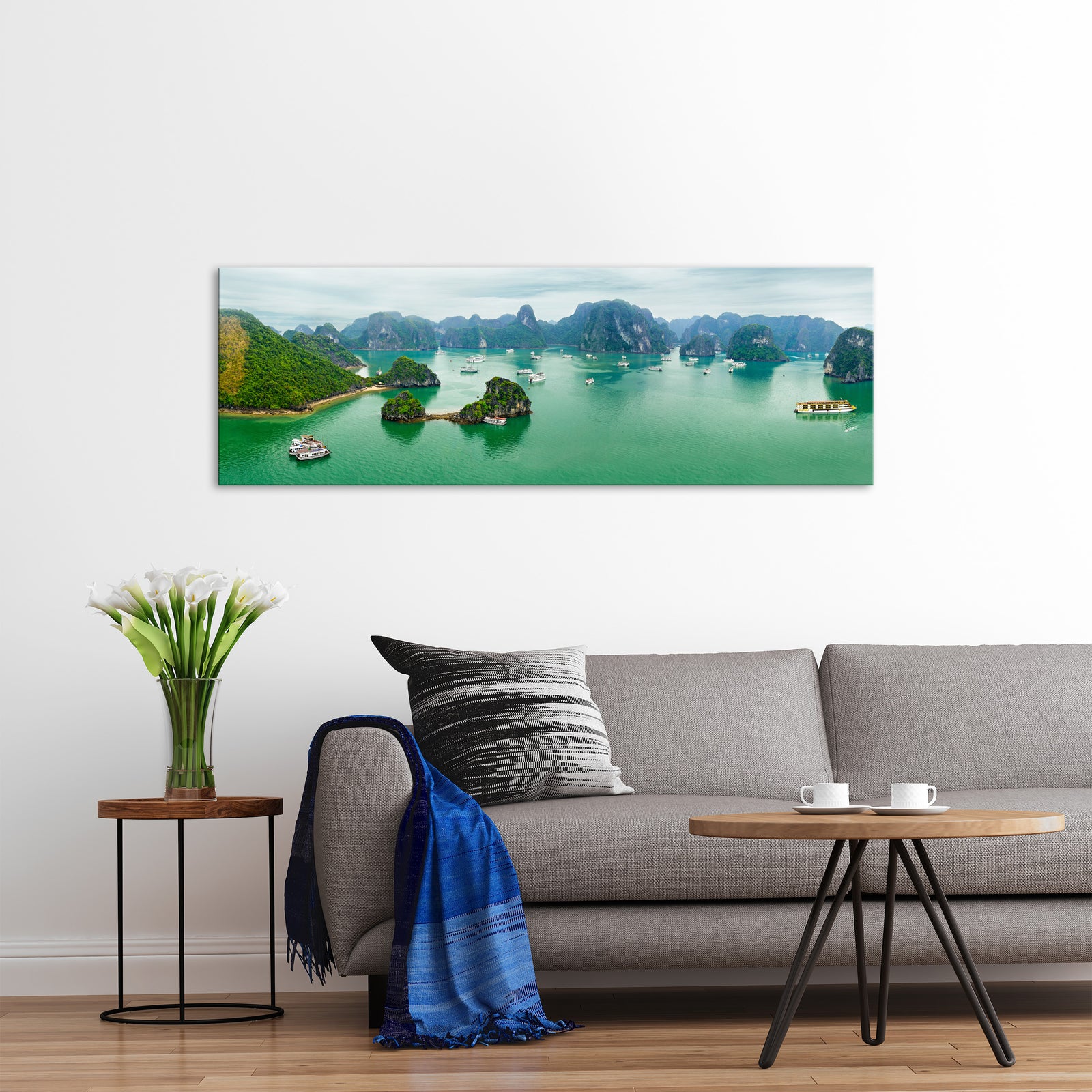 Landscapes No. 093, shown framed in a room by day